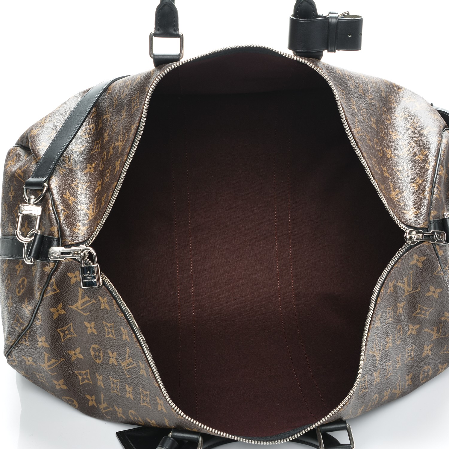 LOUIS VUITTON Monogram Macassar Keepall Bandouliere 55 195810