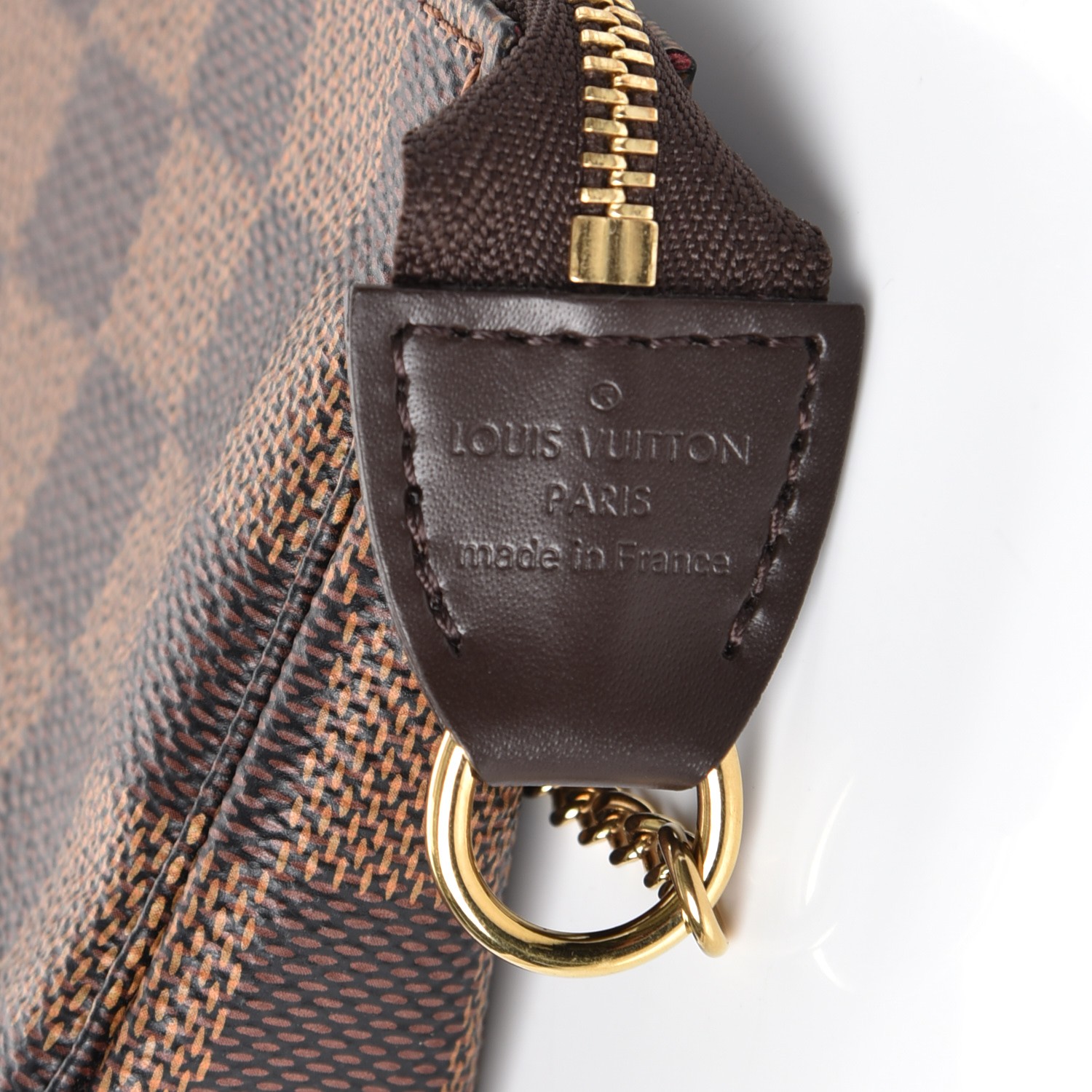 louis vuitton pochette accessoires damier ebene mini brown