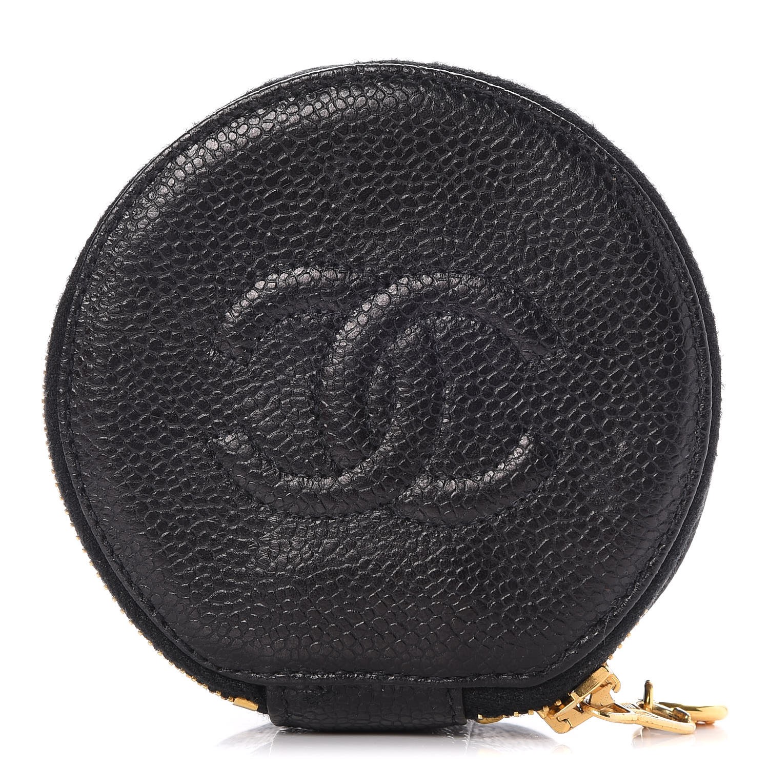 chanel caviar round bag