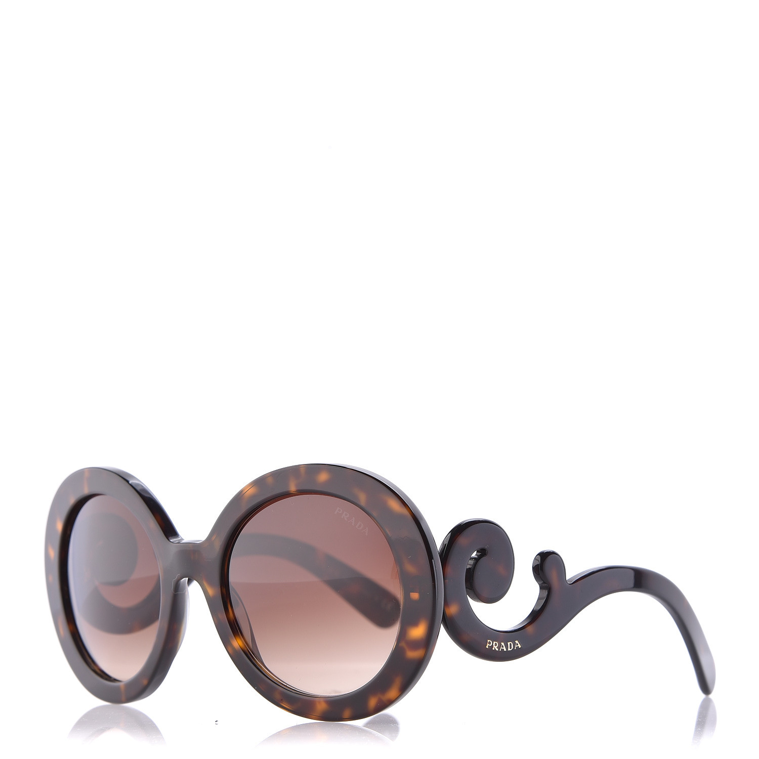 Prada Baroque Sunglasses Spr 27n Tortoise 467229 7742