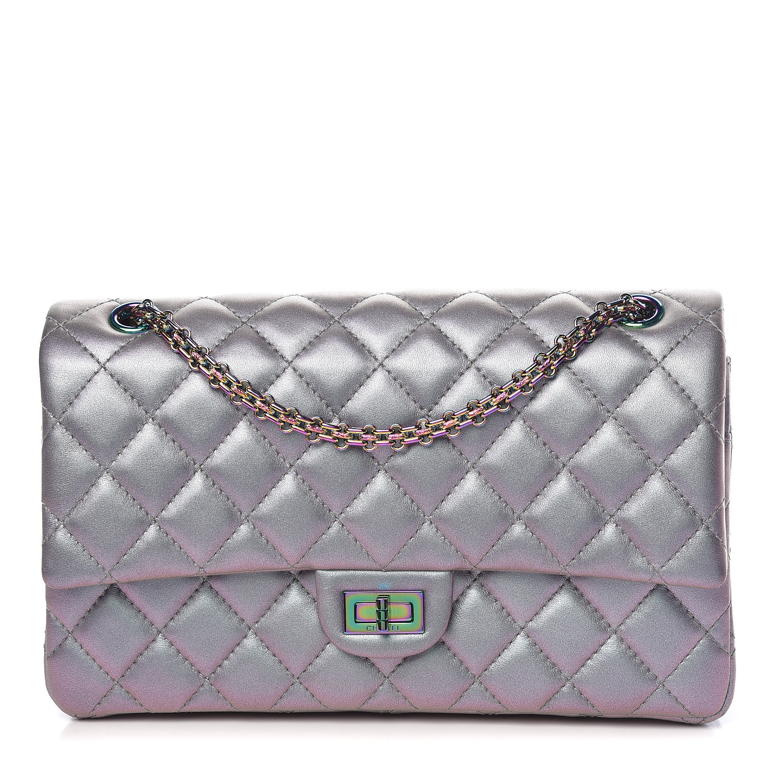 chanel iridescent lambskin quilted bag