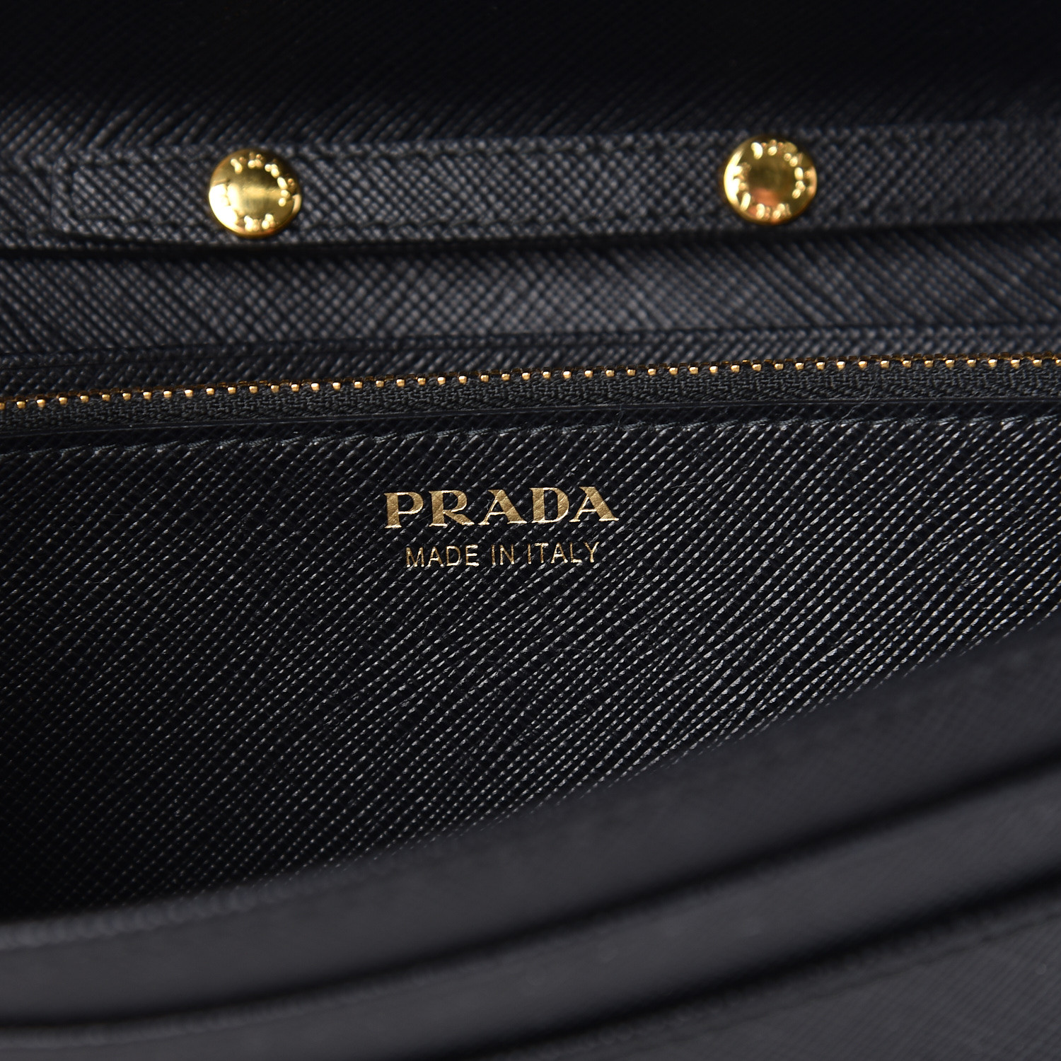 prada saffiano chain crossbody wallet