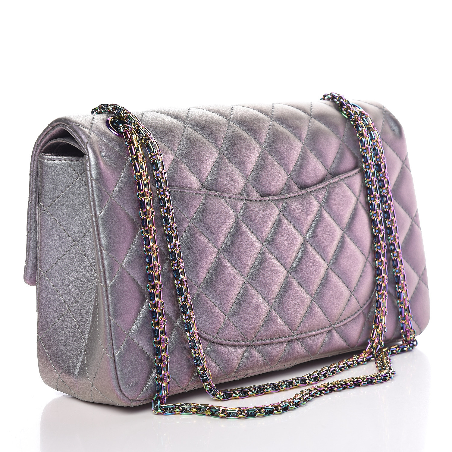 chanel iridescent lambskin quilted bag