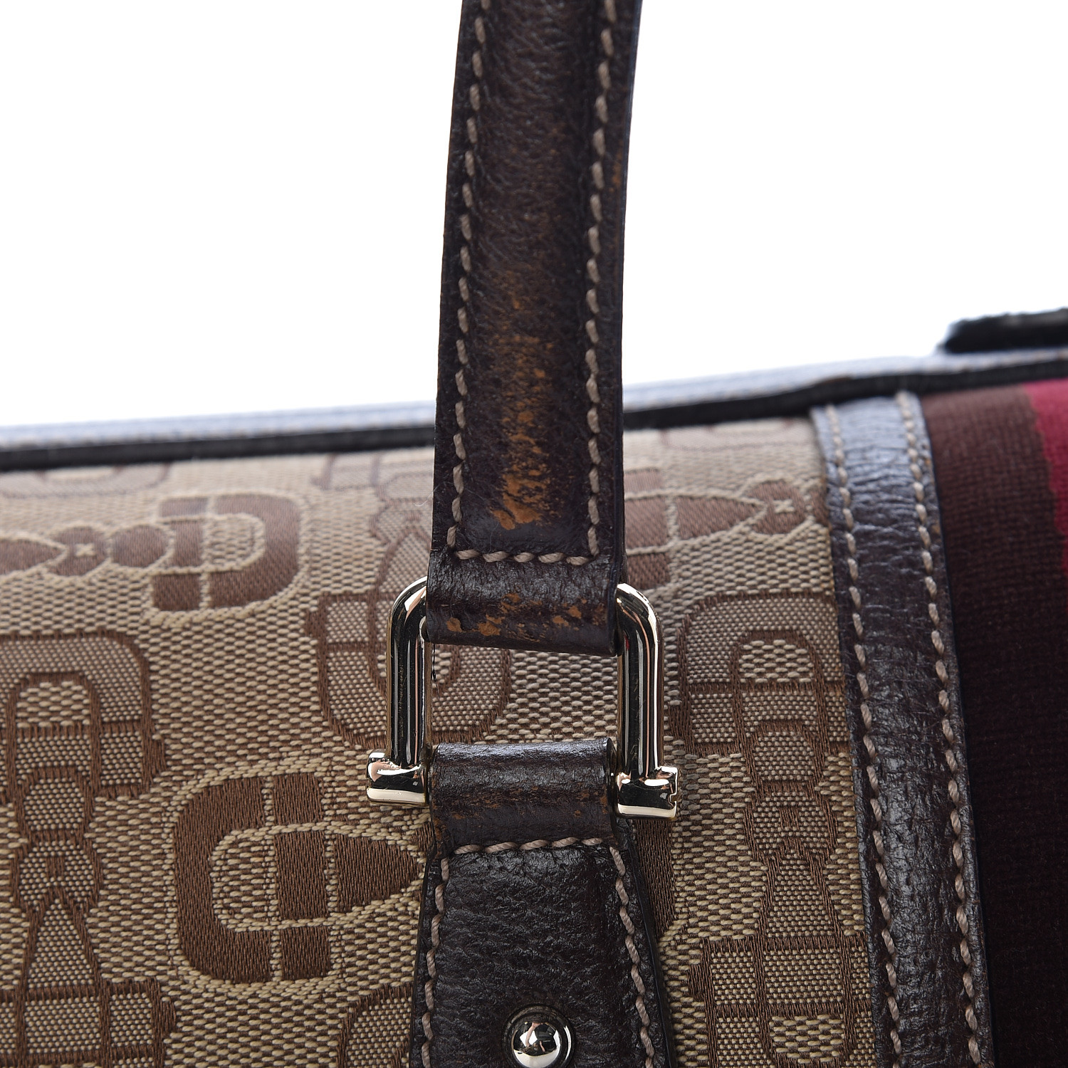 gucci canvas horsebit