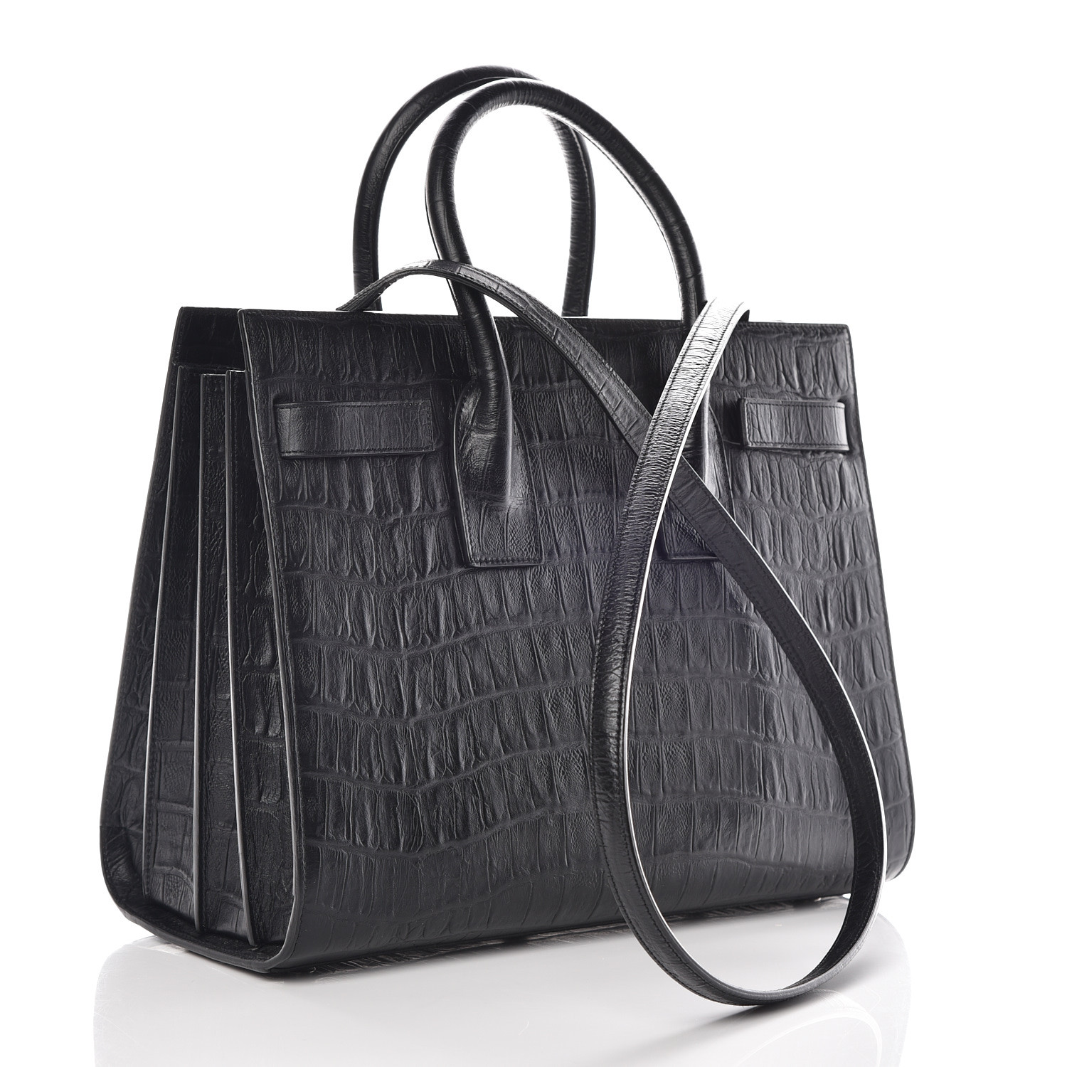 saint laurent sac de jour crocodile