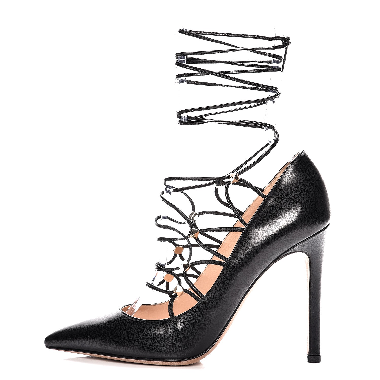 valentino lace up heels