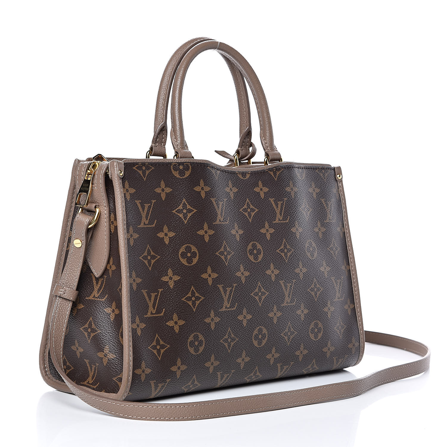 Louis Vuitton Ponthieu Taupe Glace Beige Monogram Empreinte