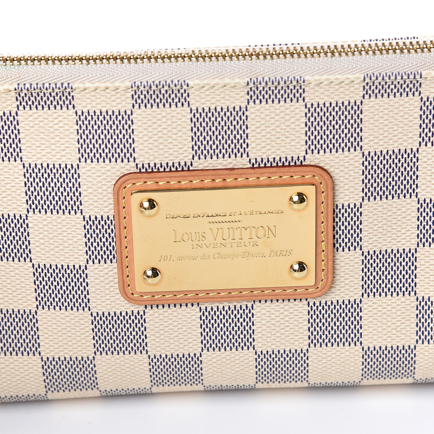 louis vuitton clutch damier azur