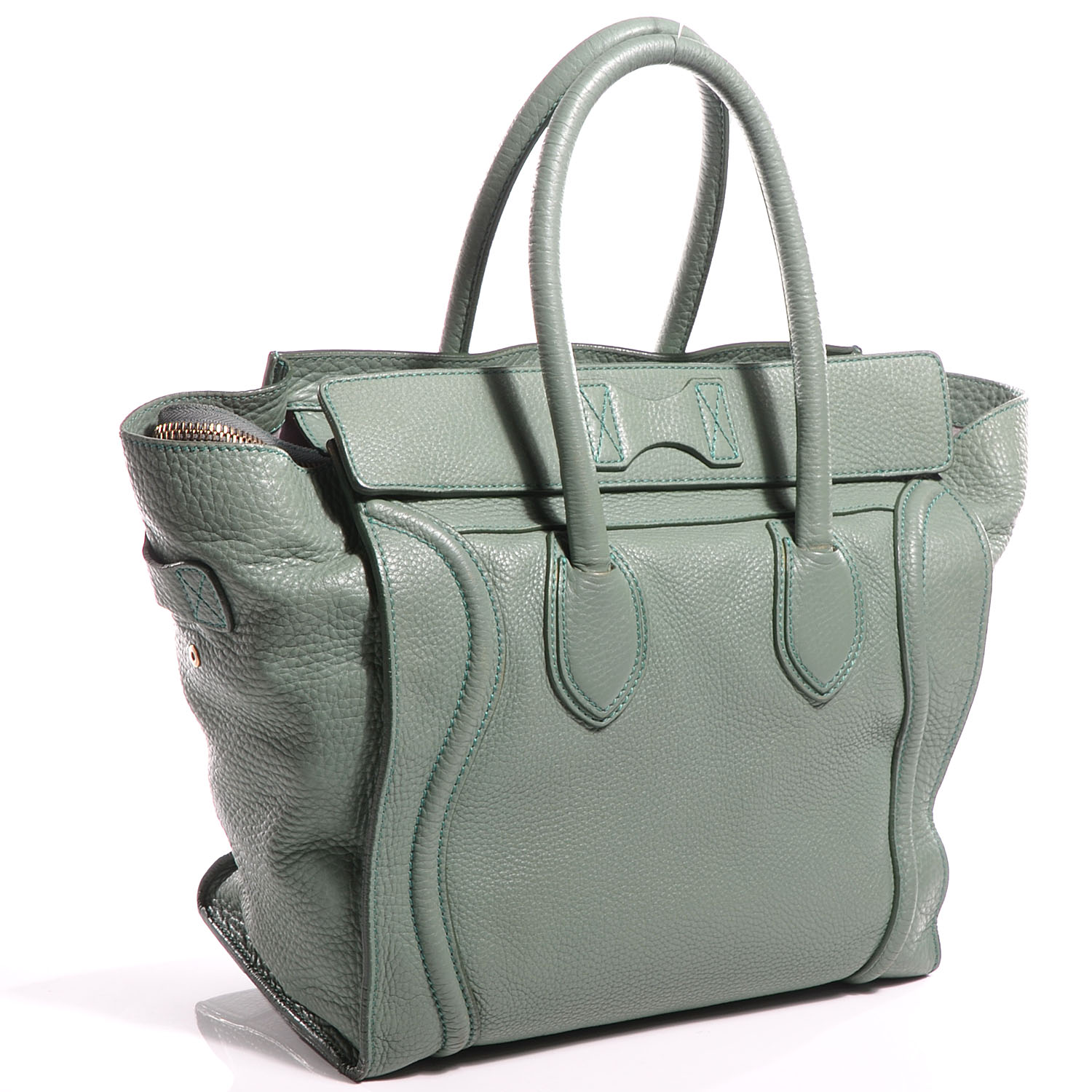 celine trio pebbled leather