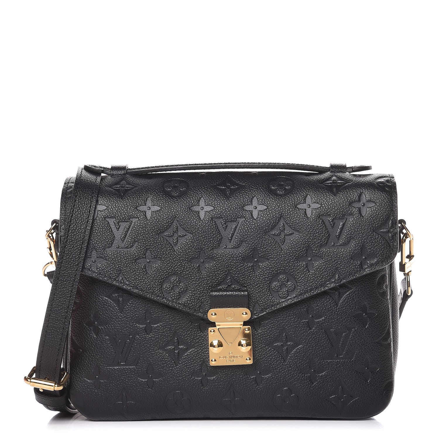 louis vuitton pochette metis empreinte black