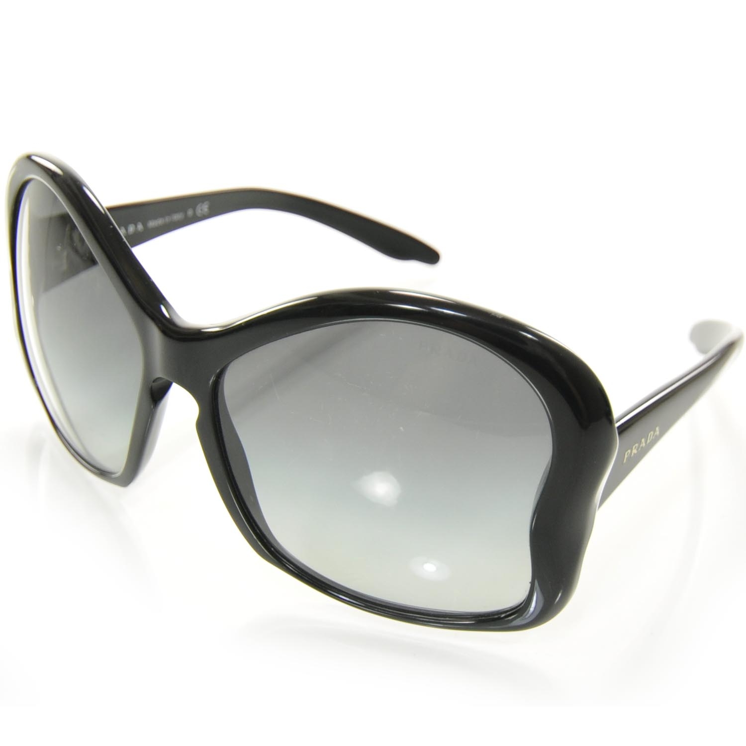 PRADA Butterfly Frame Sunglasses SPR 18I Black 23495