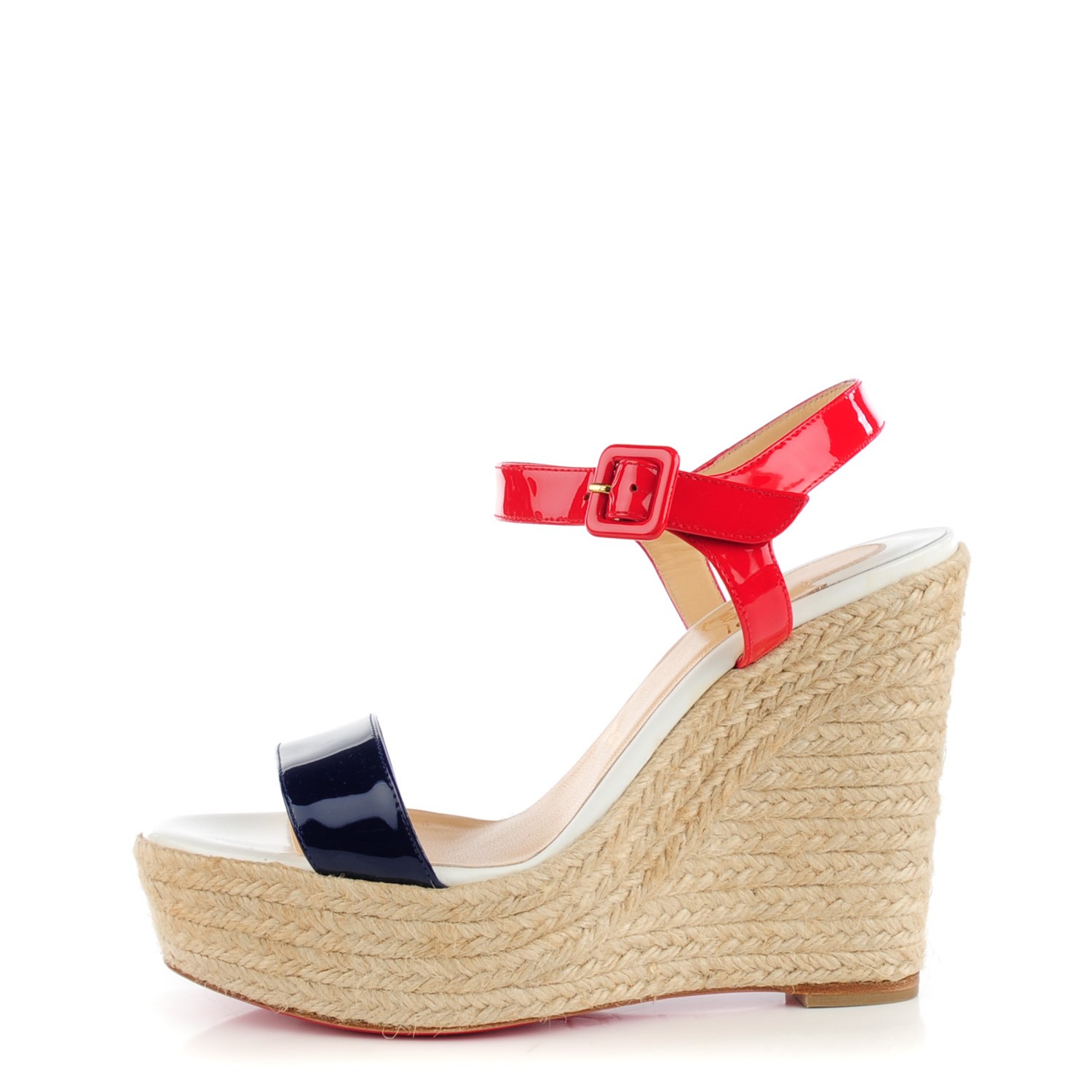 red and white espadrilles