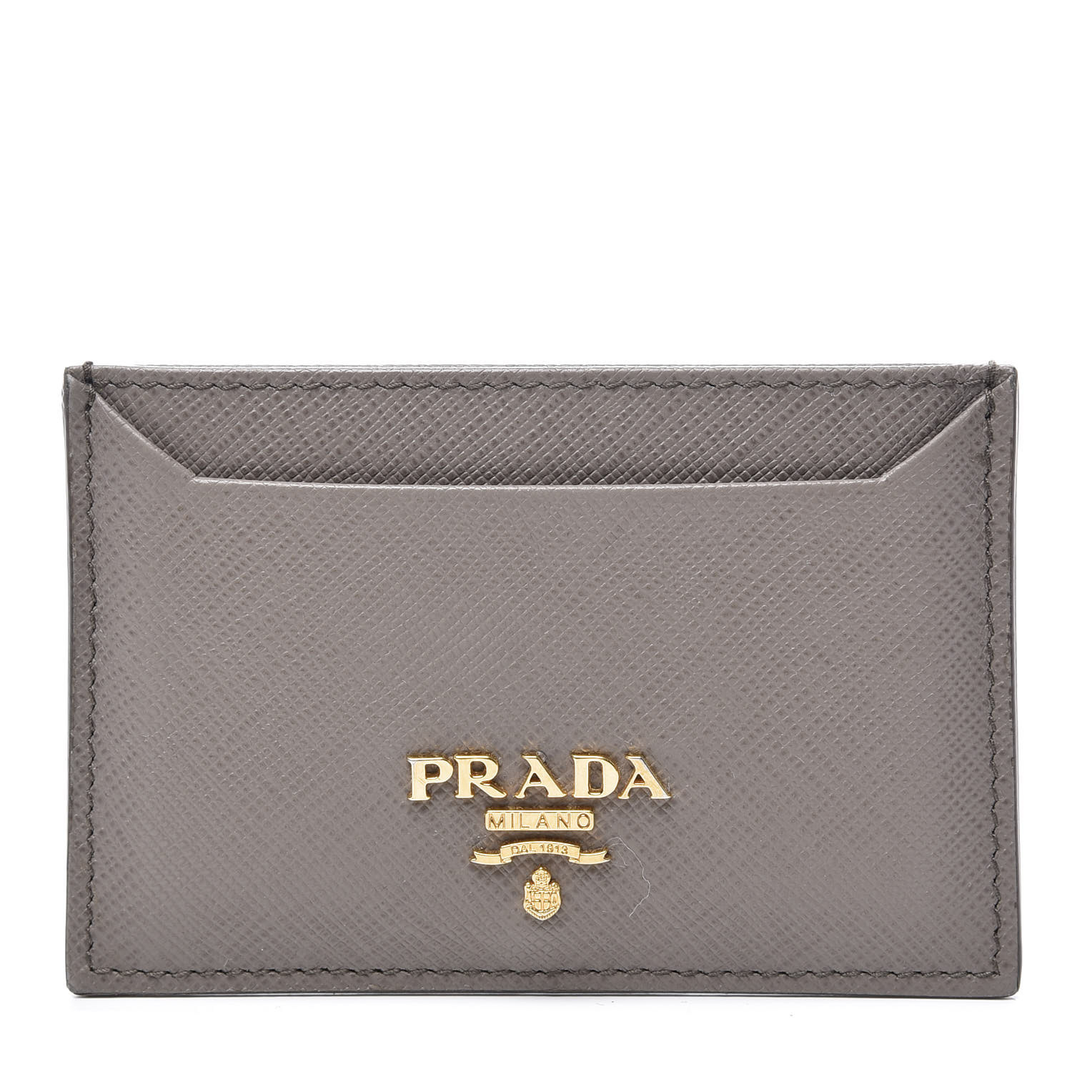 prada saffiano card case with zip compartment