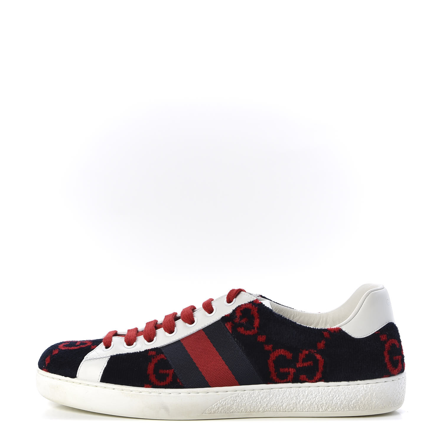 red and blue gucci sneakers