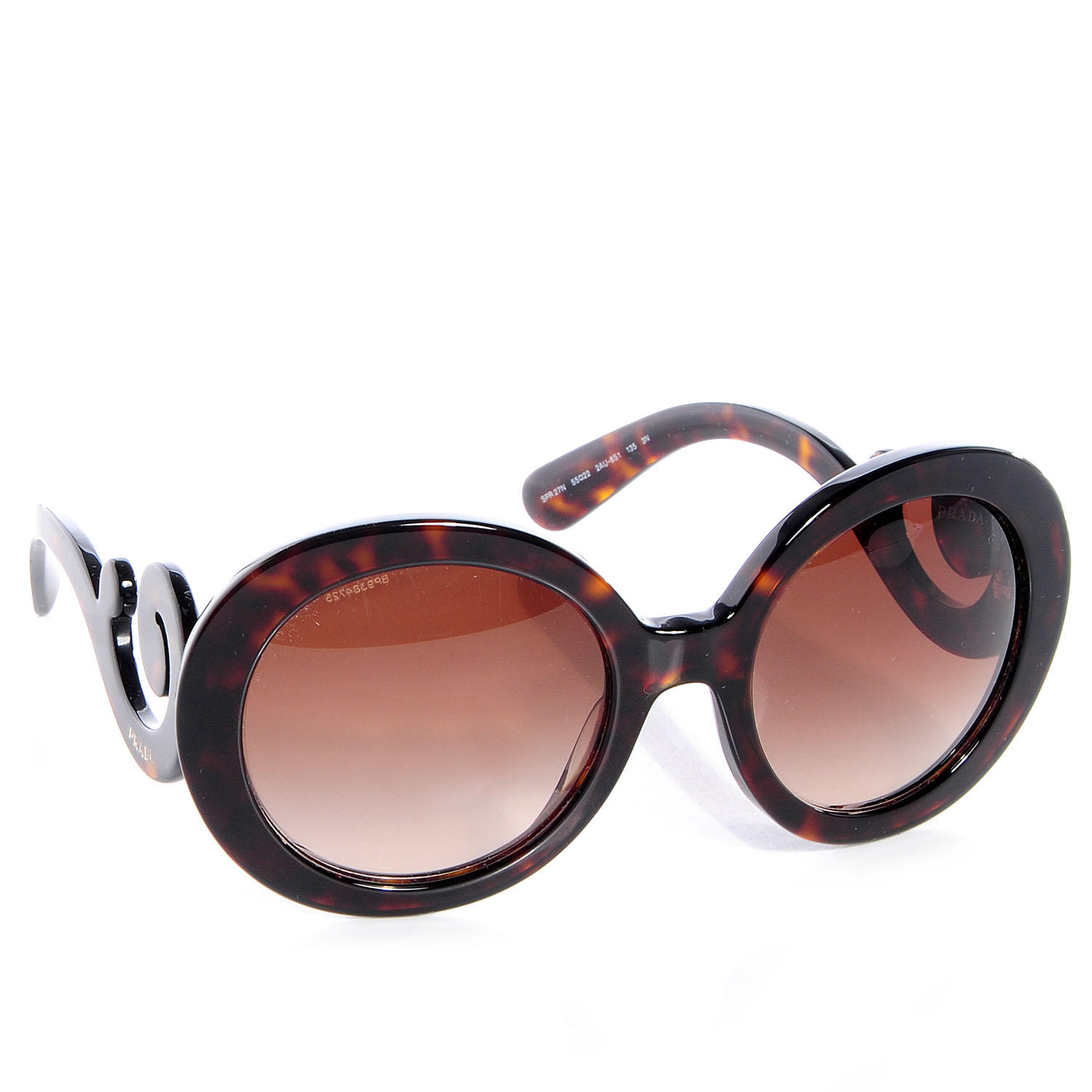 Prada Baroque Sunglasses Spr 27n Tortoise 75131 