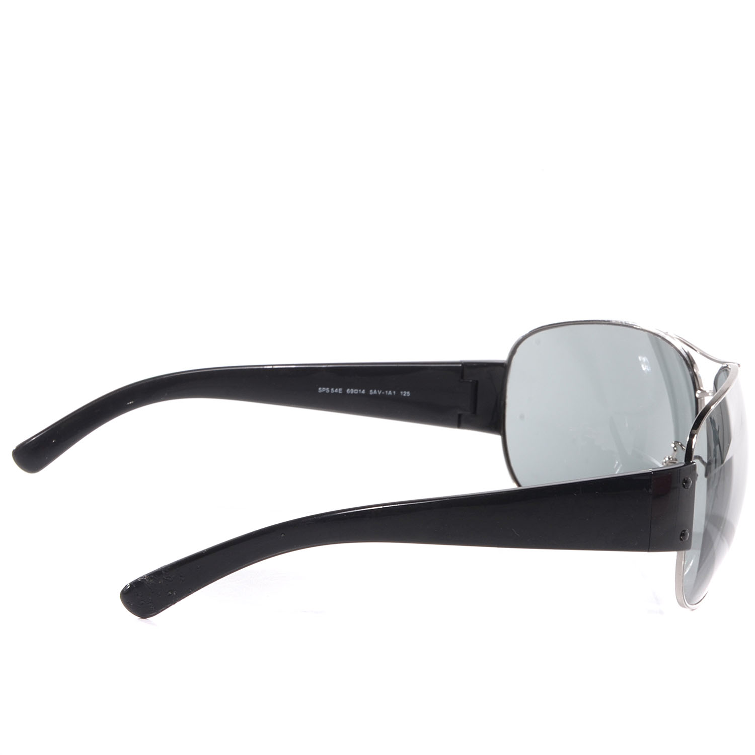 PRADA Aviator SPR 54E Sunglasses Black 75135