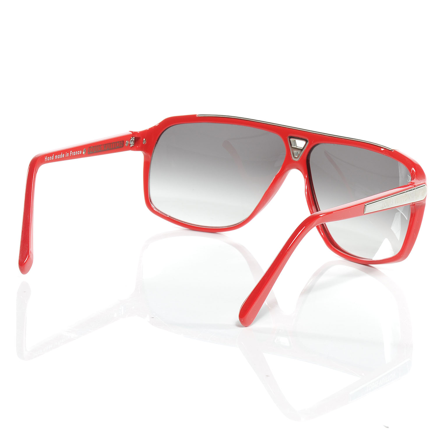 Pre-owned Louis Vuitton Red/black Gradient Z0286w Evidence Sunglasses