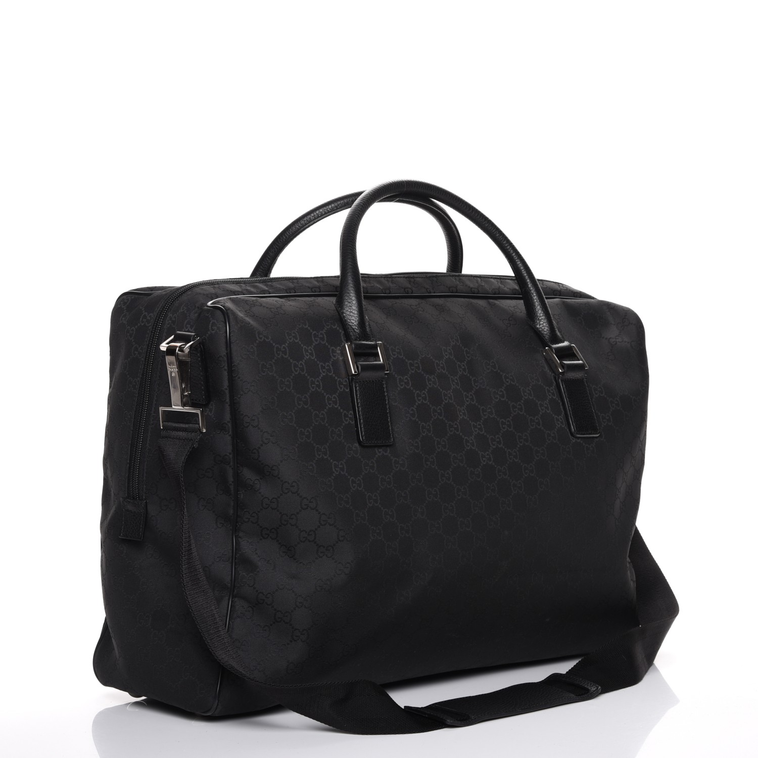 gucci black duffle