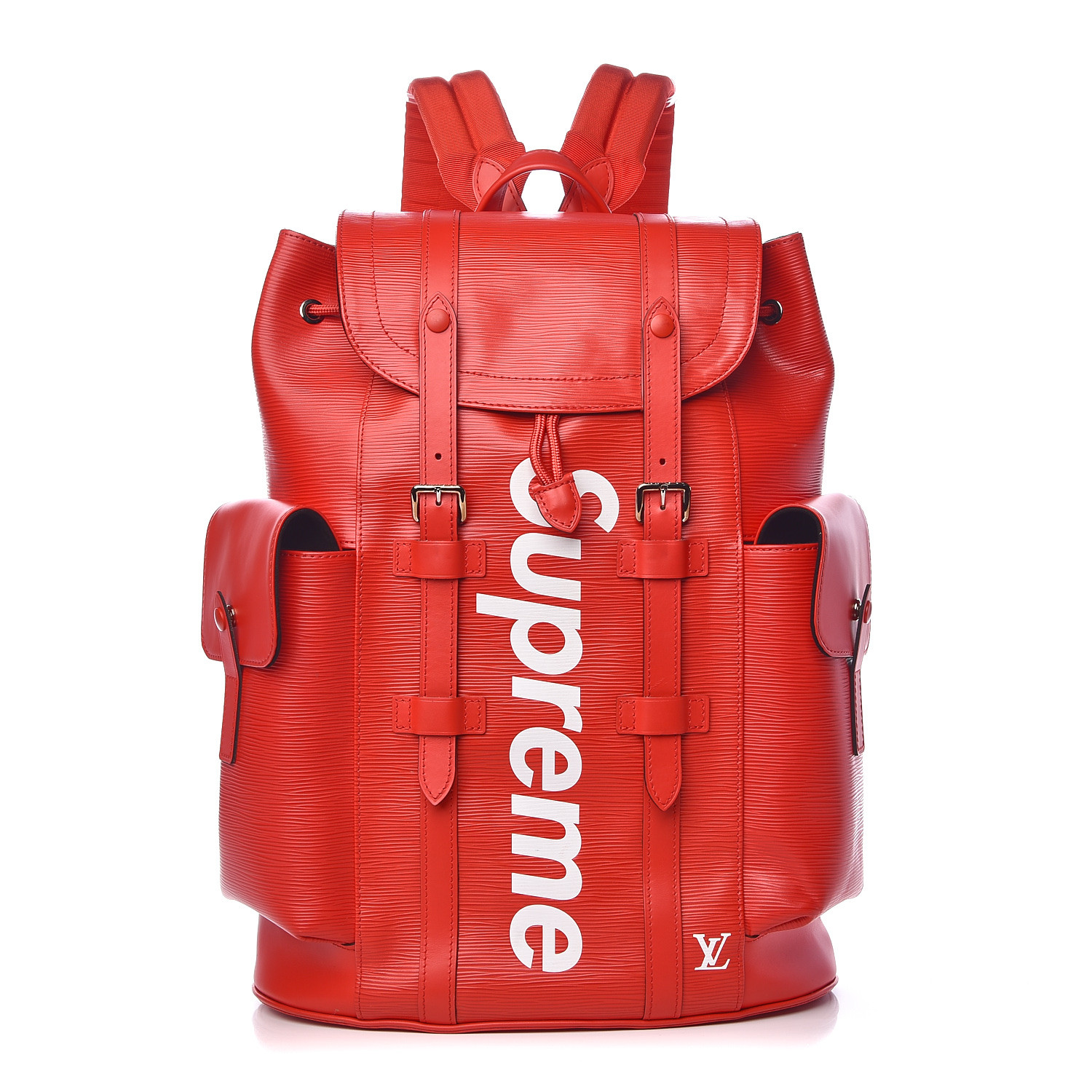 louis vuitton x supreme epi christopher backpack pm red