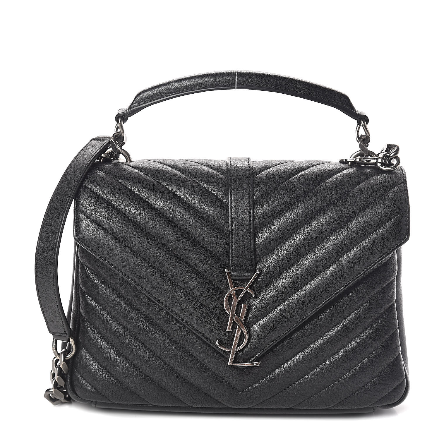 saint laurent college bag black