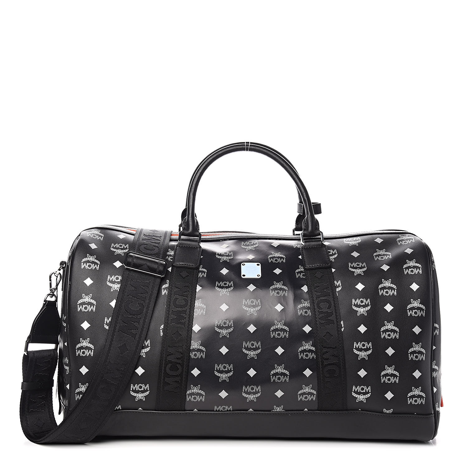 mcm duffle bag black