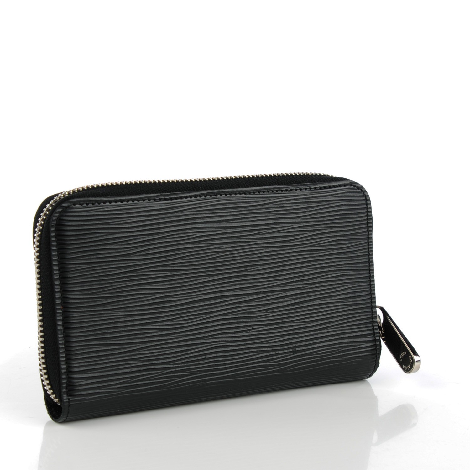 LOUIS VUITTON Epi Zippy Compact Wallet Black 136822