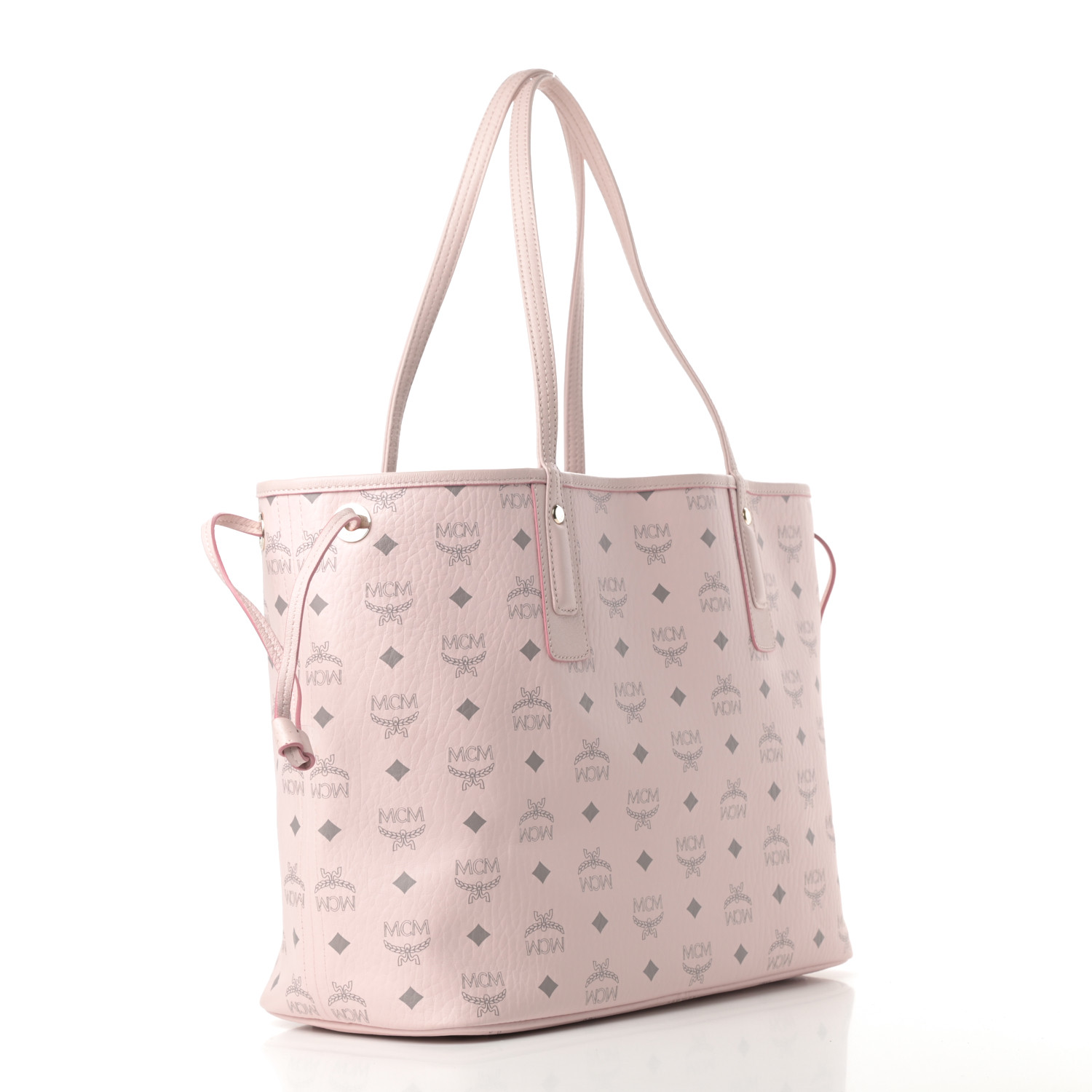 MCM Visetos Medium Liz Reversible Shopper Tote Powder Pink 773777 ...