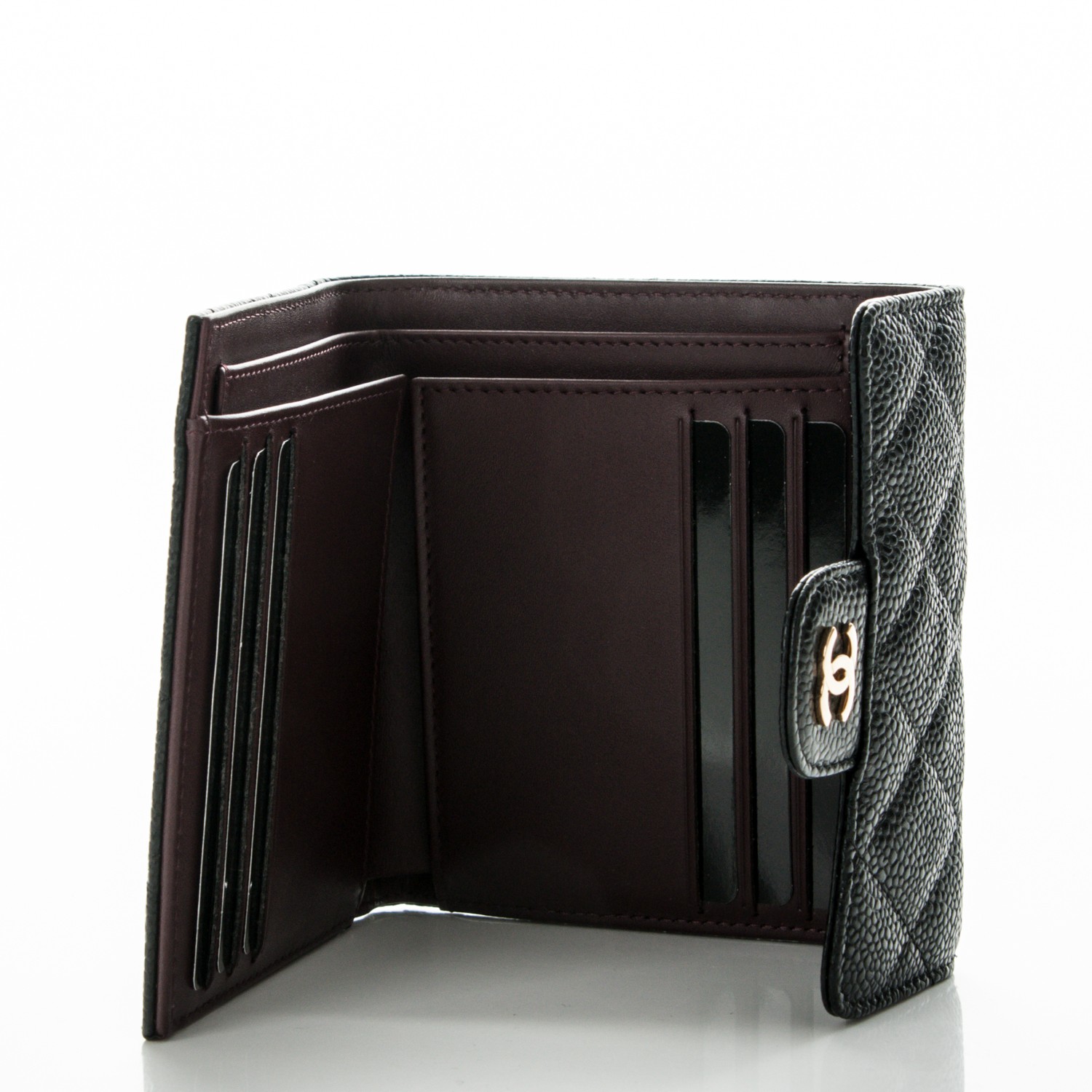 chanel flap wallet black