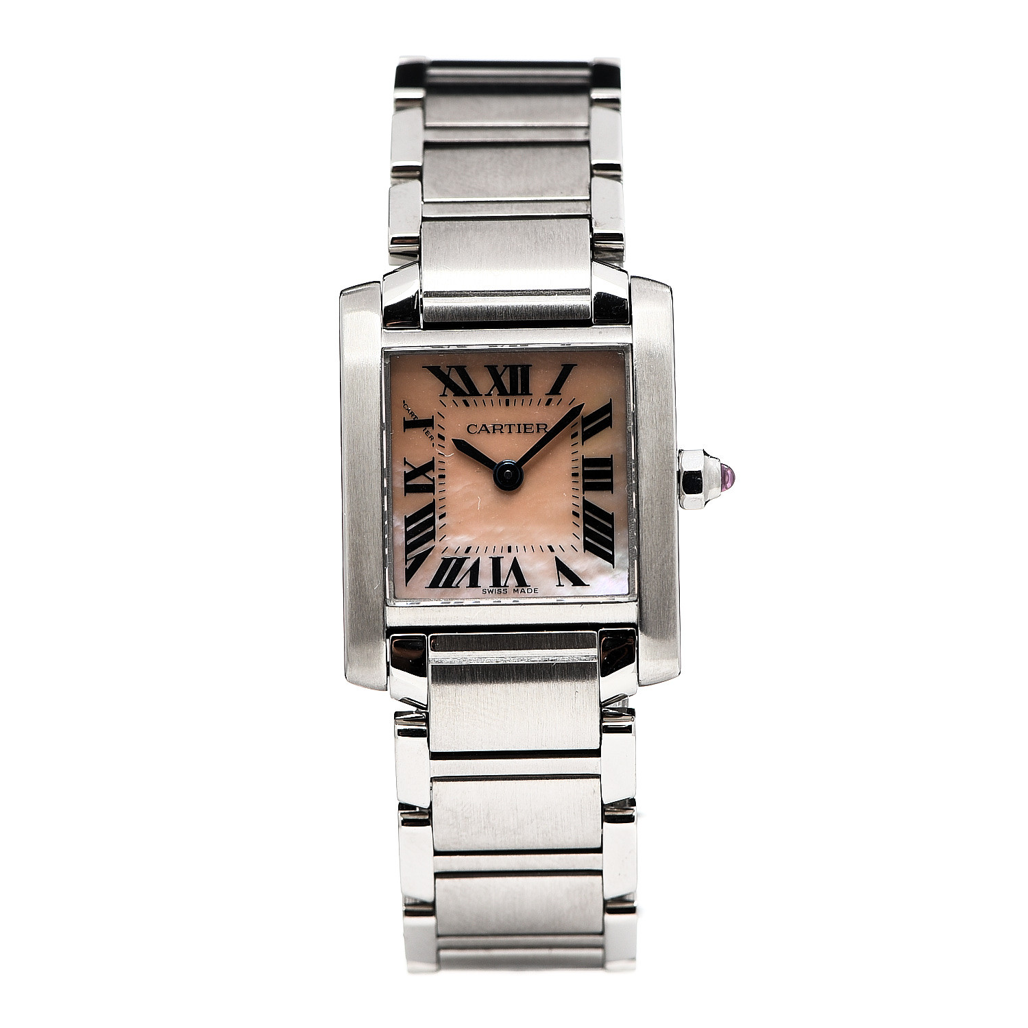 cartier tank mother of pearl