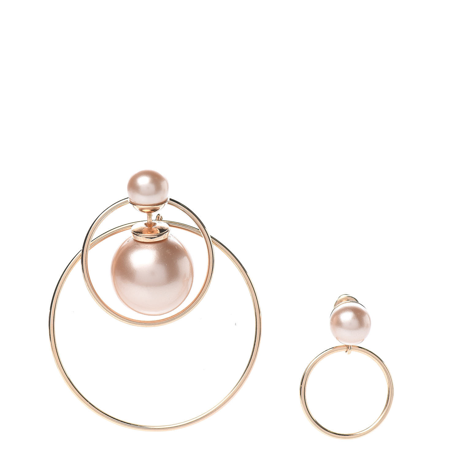 dior pearl tribal earrings