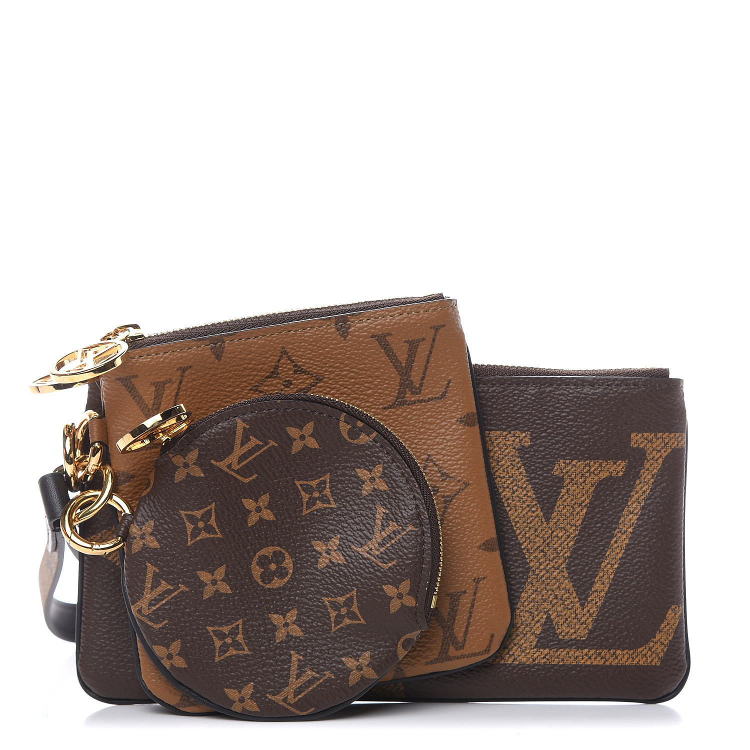 lv monogram trio pouch