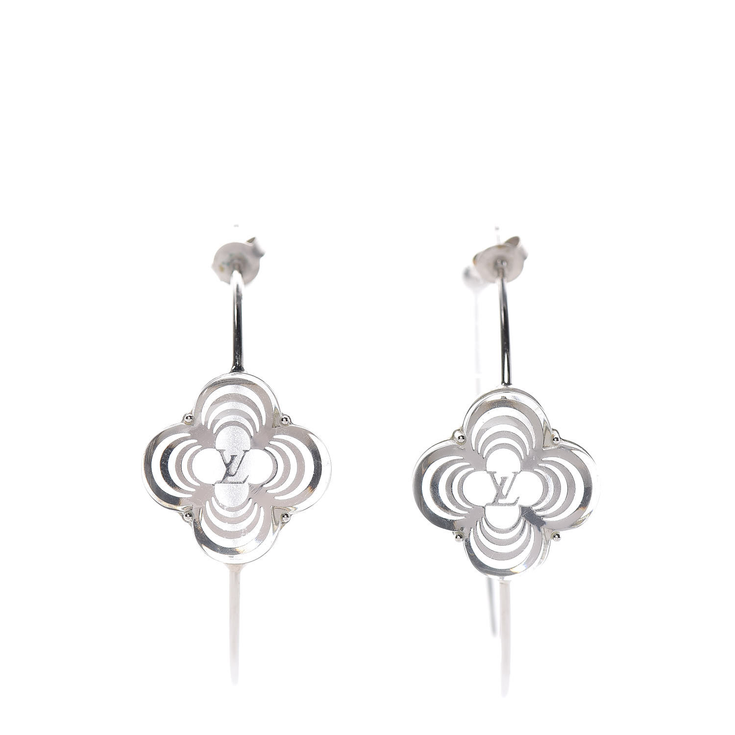 Louis Vuitton Louise PM Hoop Earrings - Silver-Tone Metal Hoop, Earrings -  LOU742688
