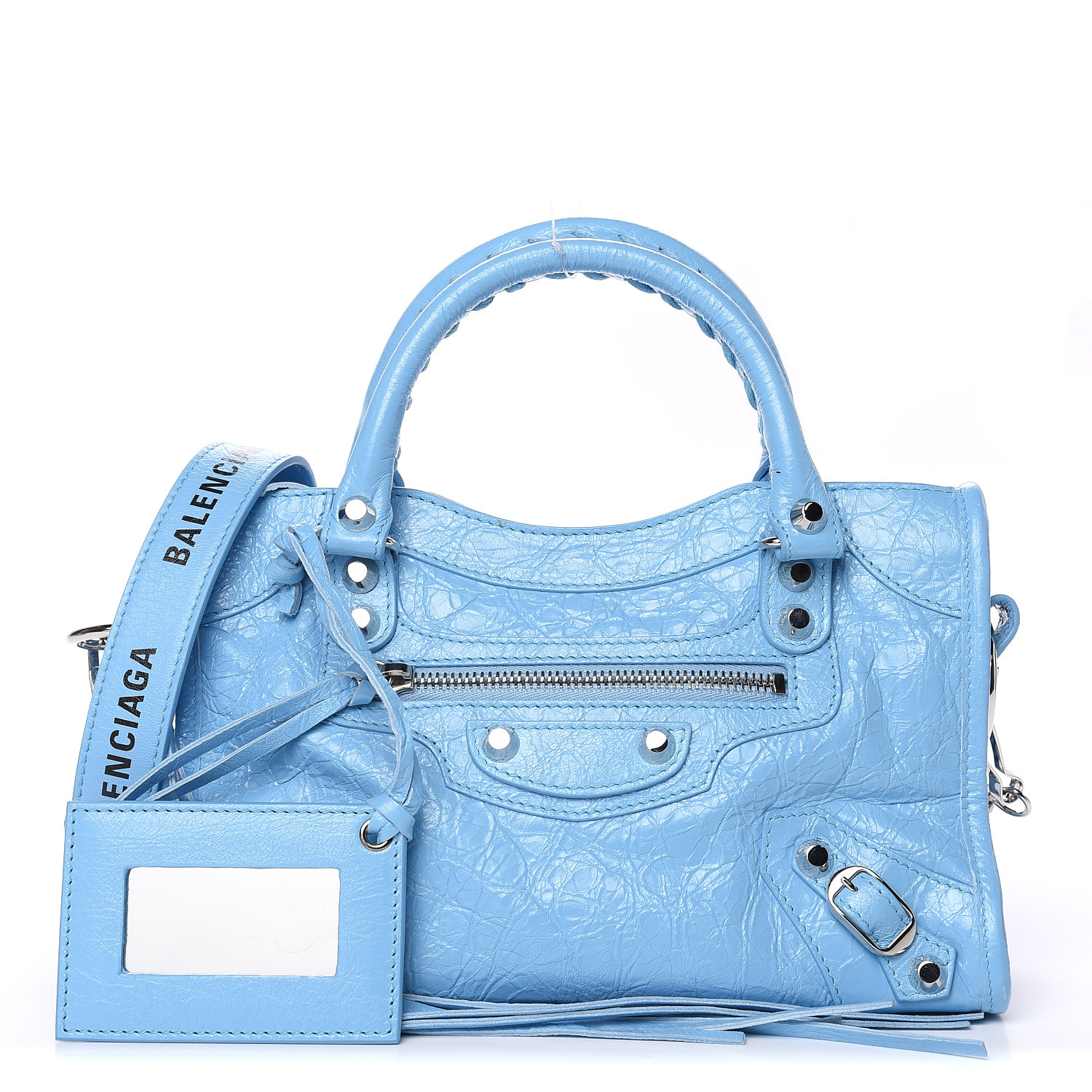 light blue balenciaga bag
