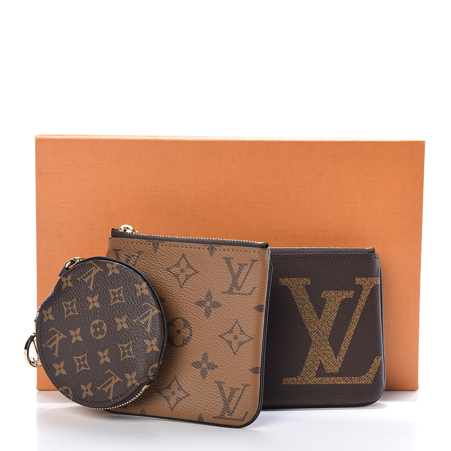 lv monogram trio pouch