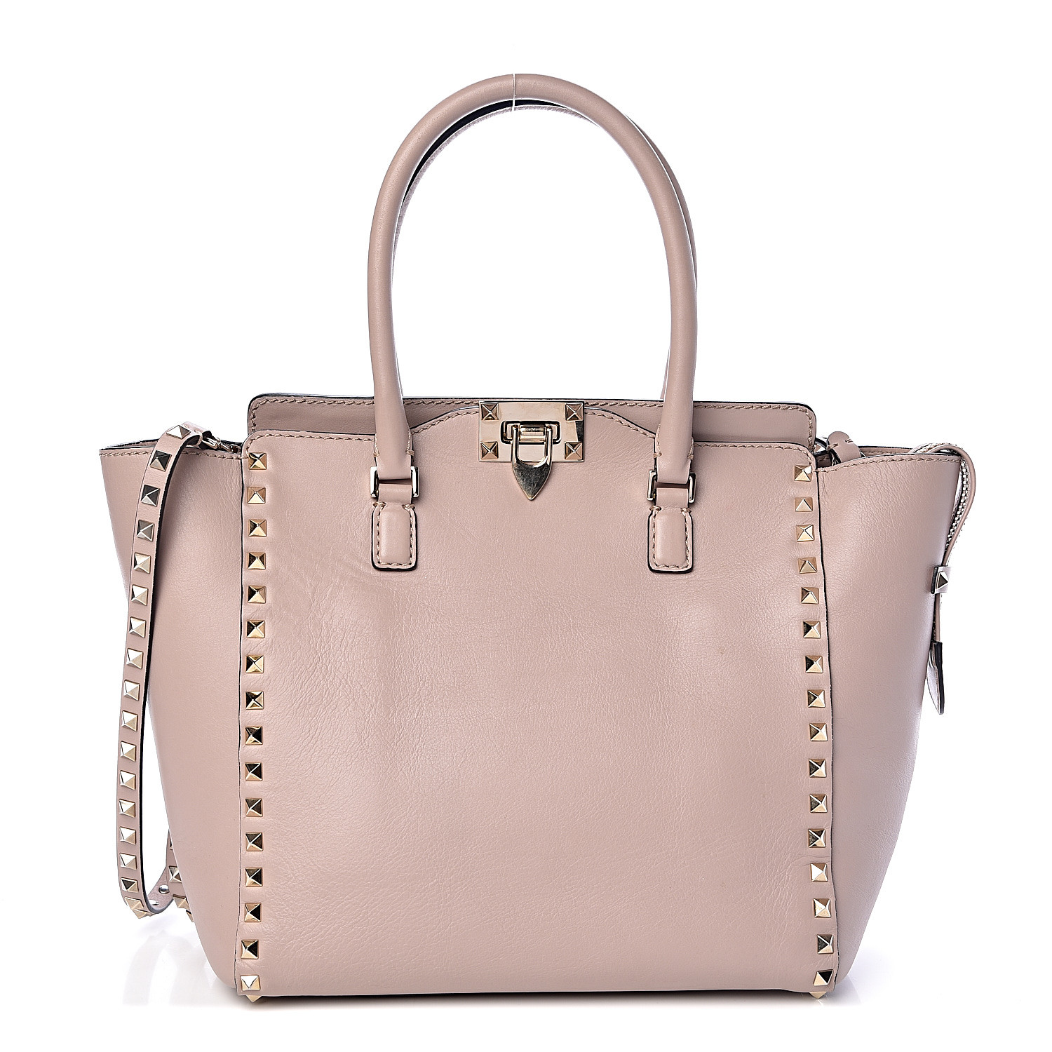 valentino rockstud double handle tote