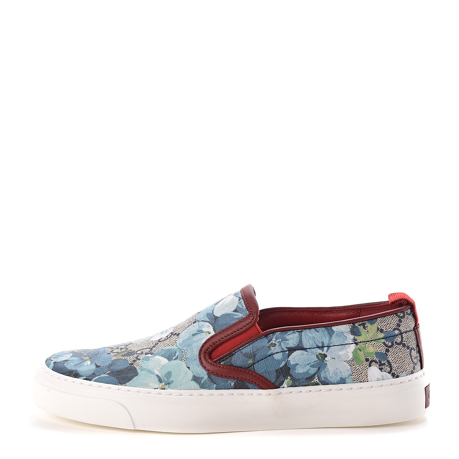 gucci blue blooms shoes