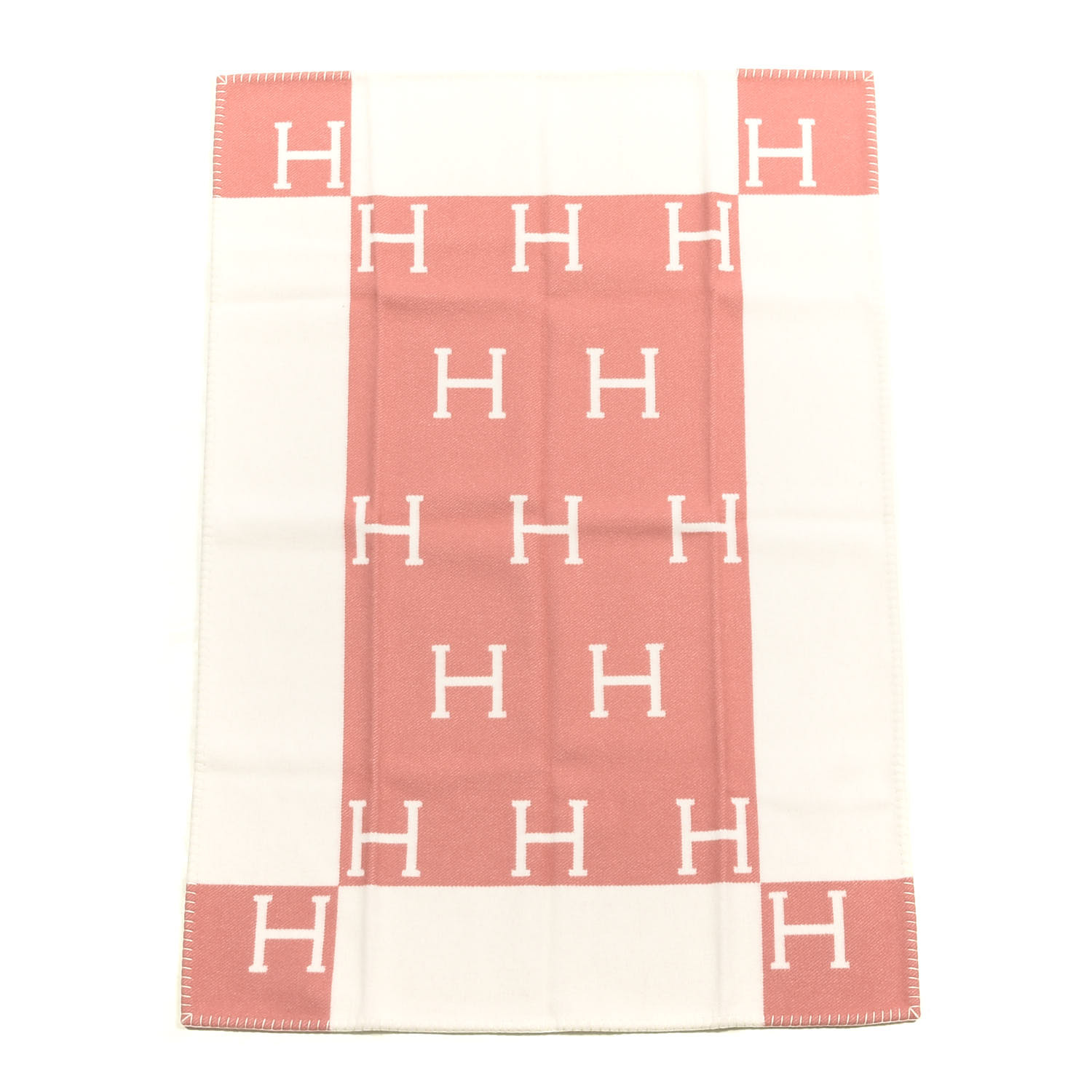 pink and orange hermes blanket