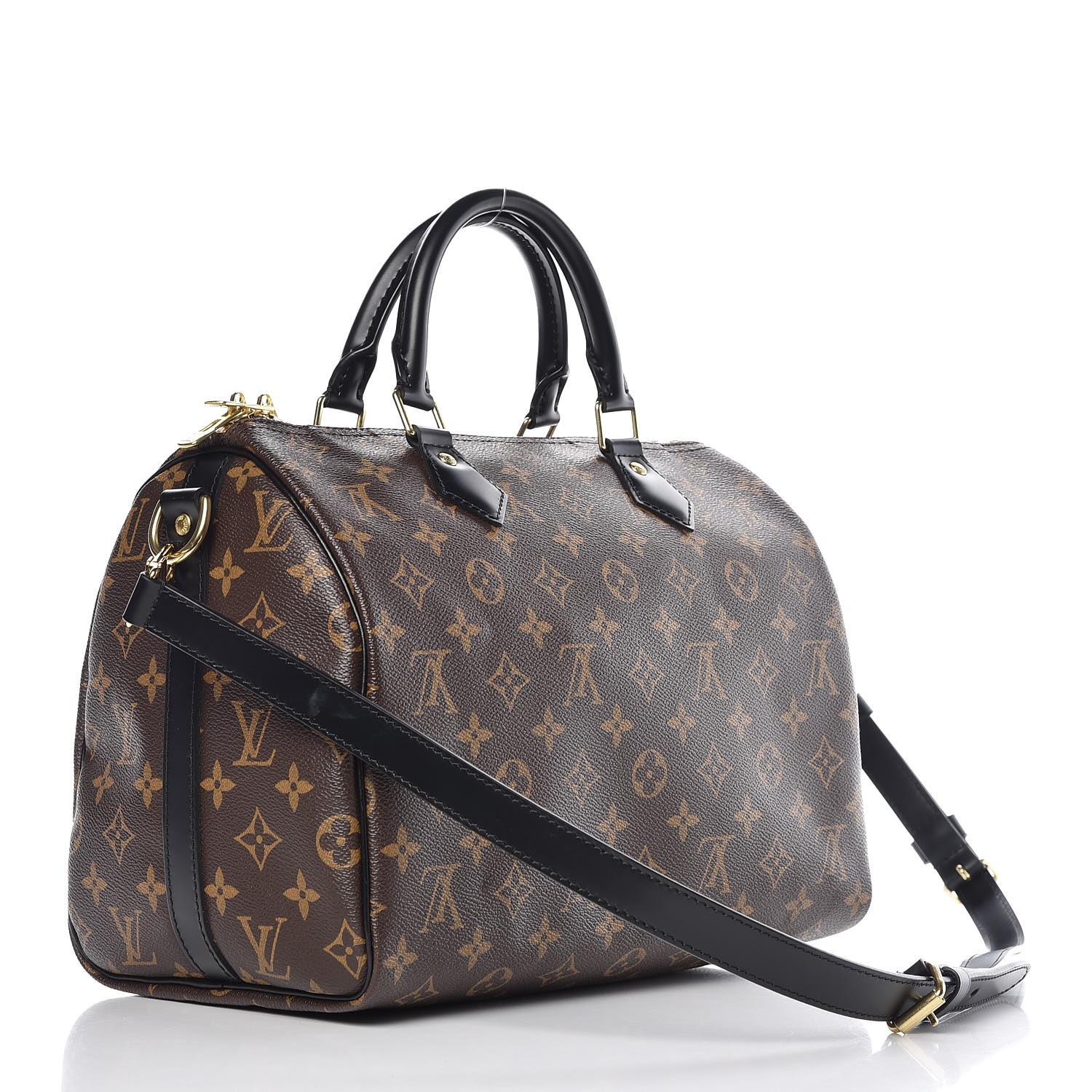 LOUIS VUITTON Monogram My World Tour Speedy Bandouliere 30 Black 350794