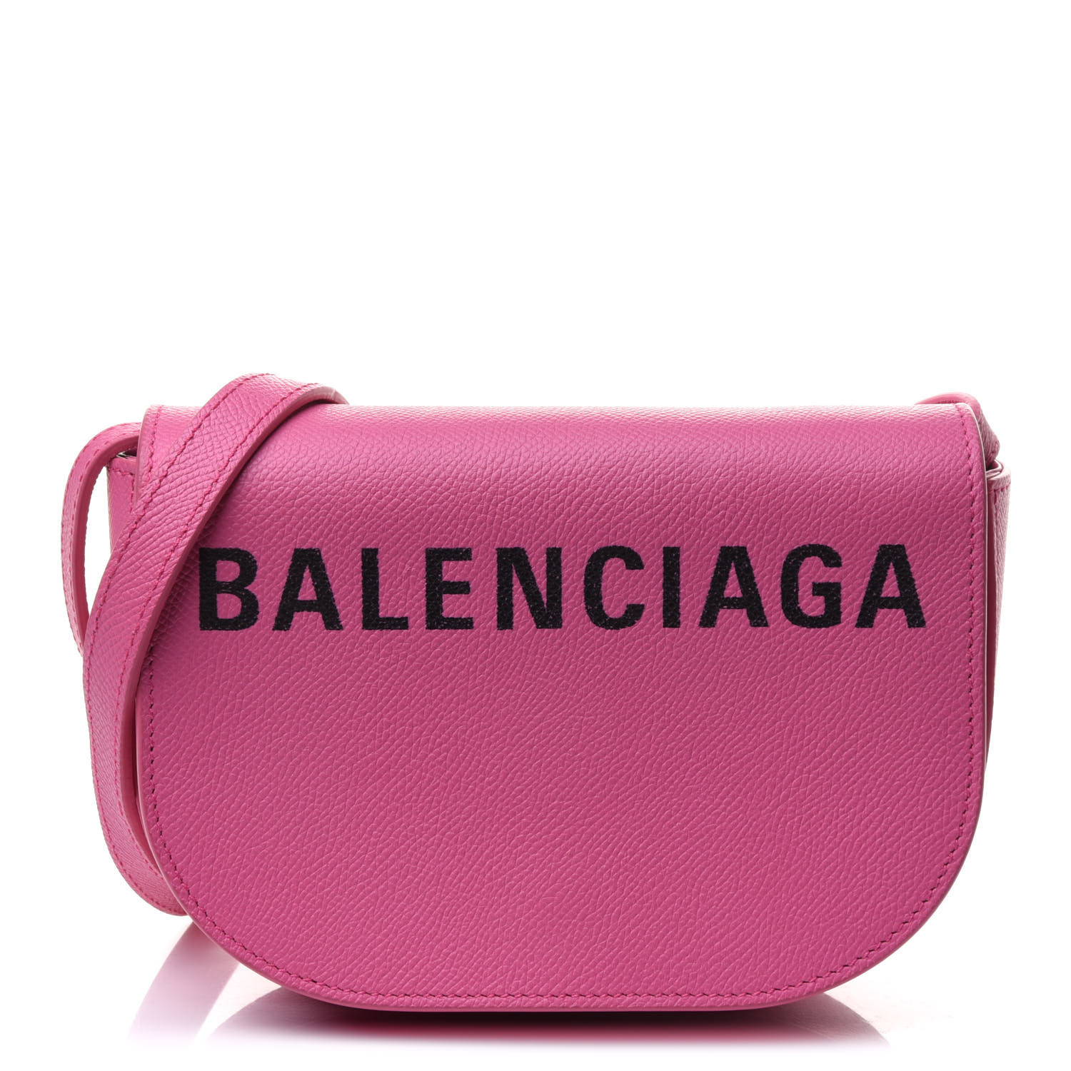 selv tage medicin hver BALENCIAGA Grained Calfskin Logo Print Ville Day Bag XS Acid Pink 903847 |  FASHIONPHILE