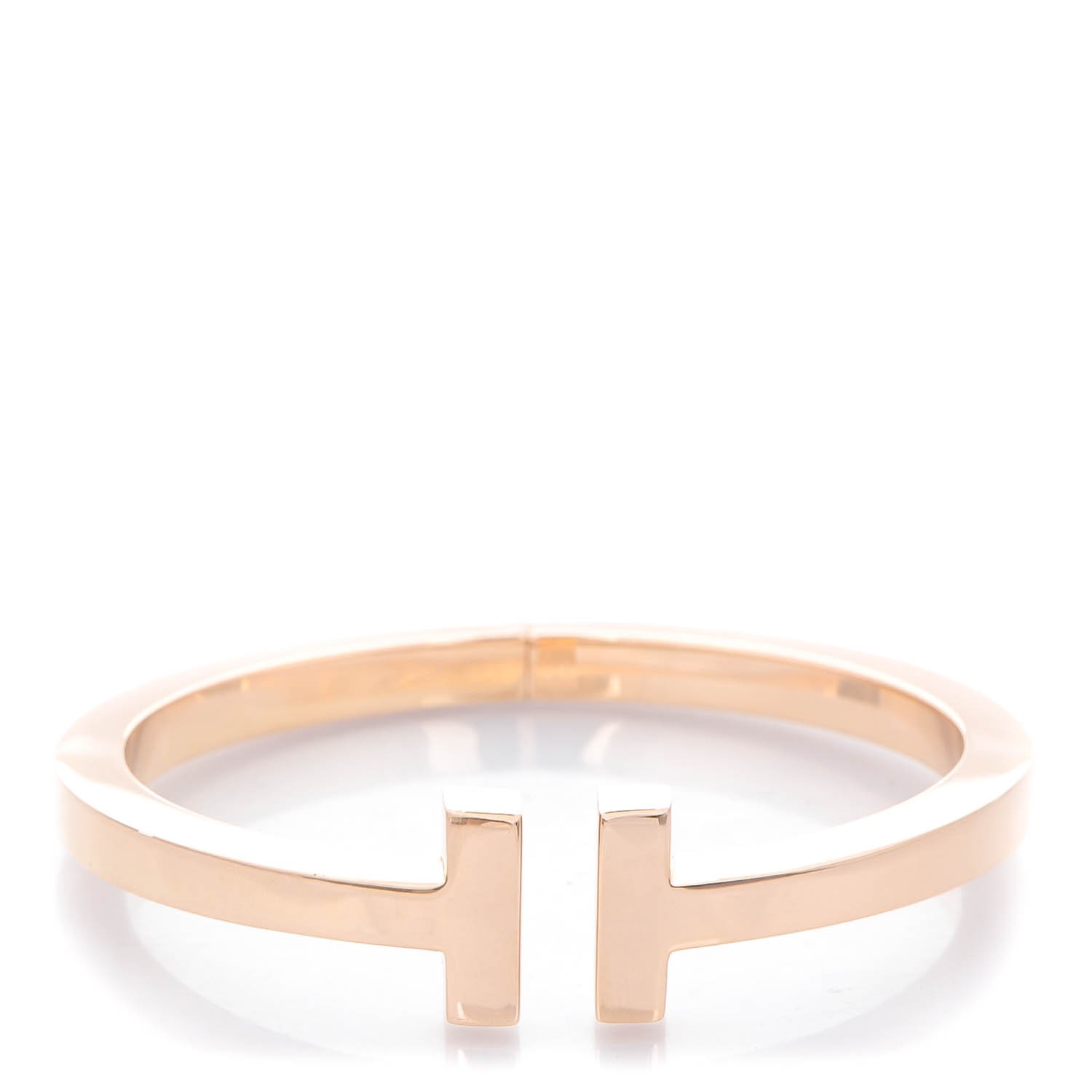 TIFFANY 18K Rose Gold T Square Bracelet M 138749 | FASHIONPHILE