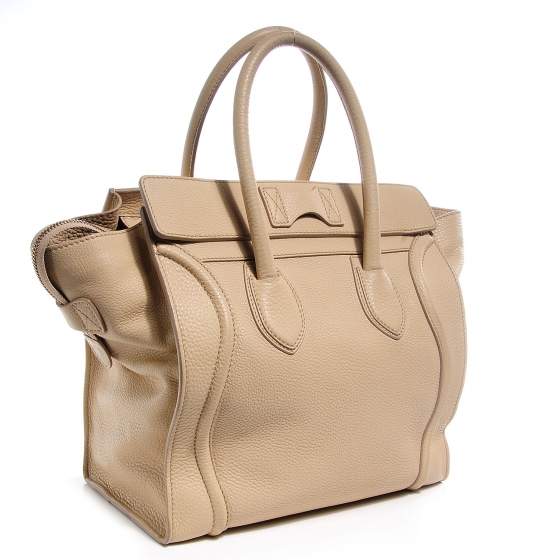 celine trio pebbled leather