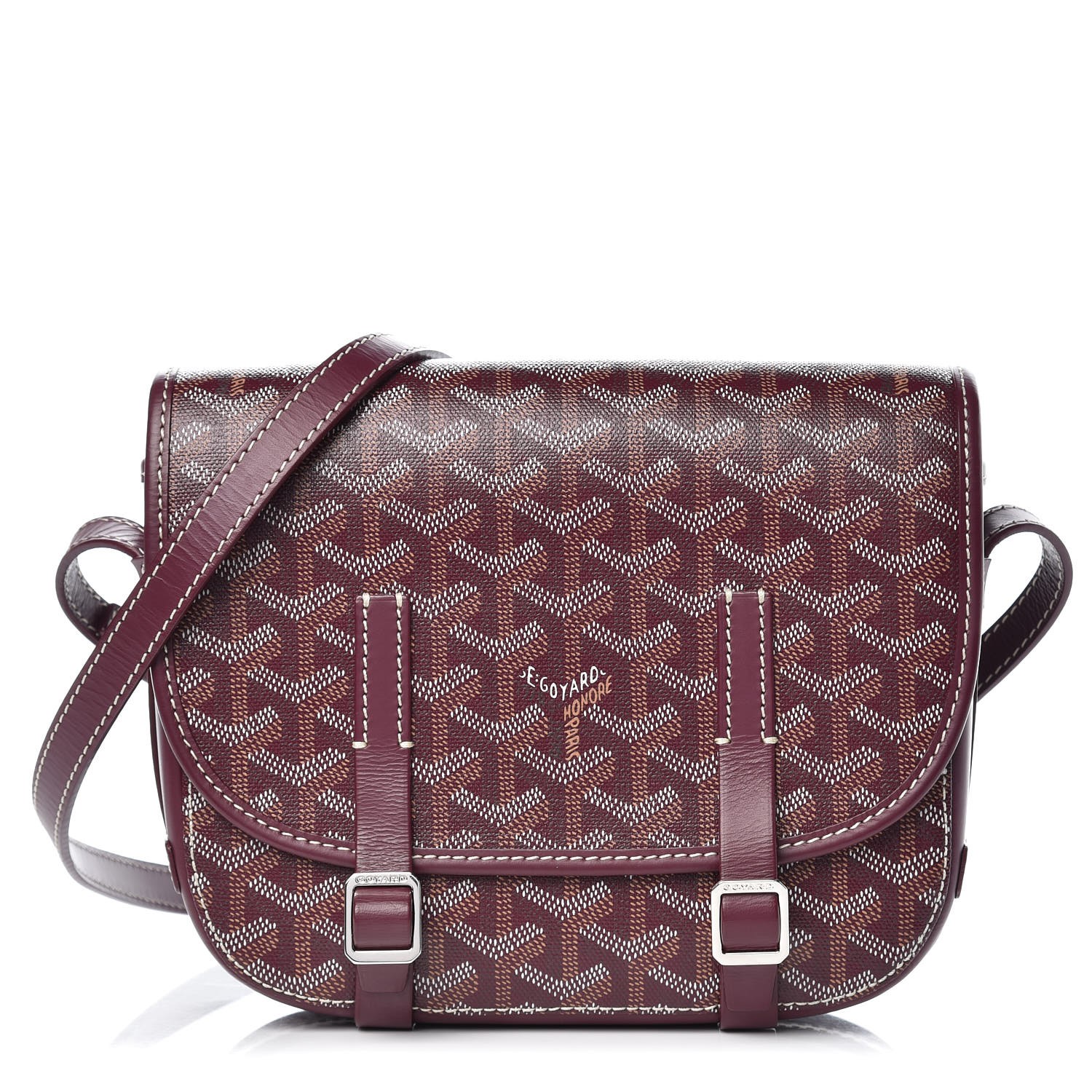 burgundy messenger bag