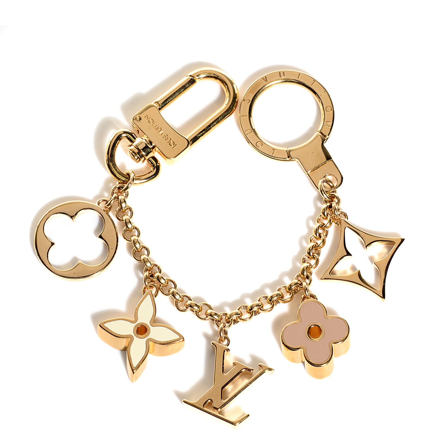 LOUIS VUITTON Fleur De Monogram Bag Charm 101202