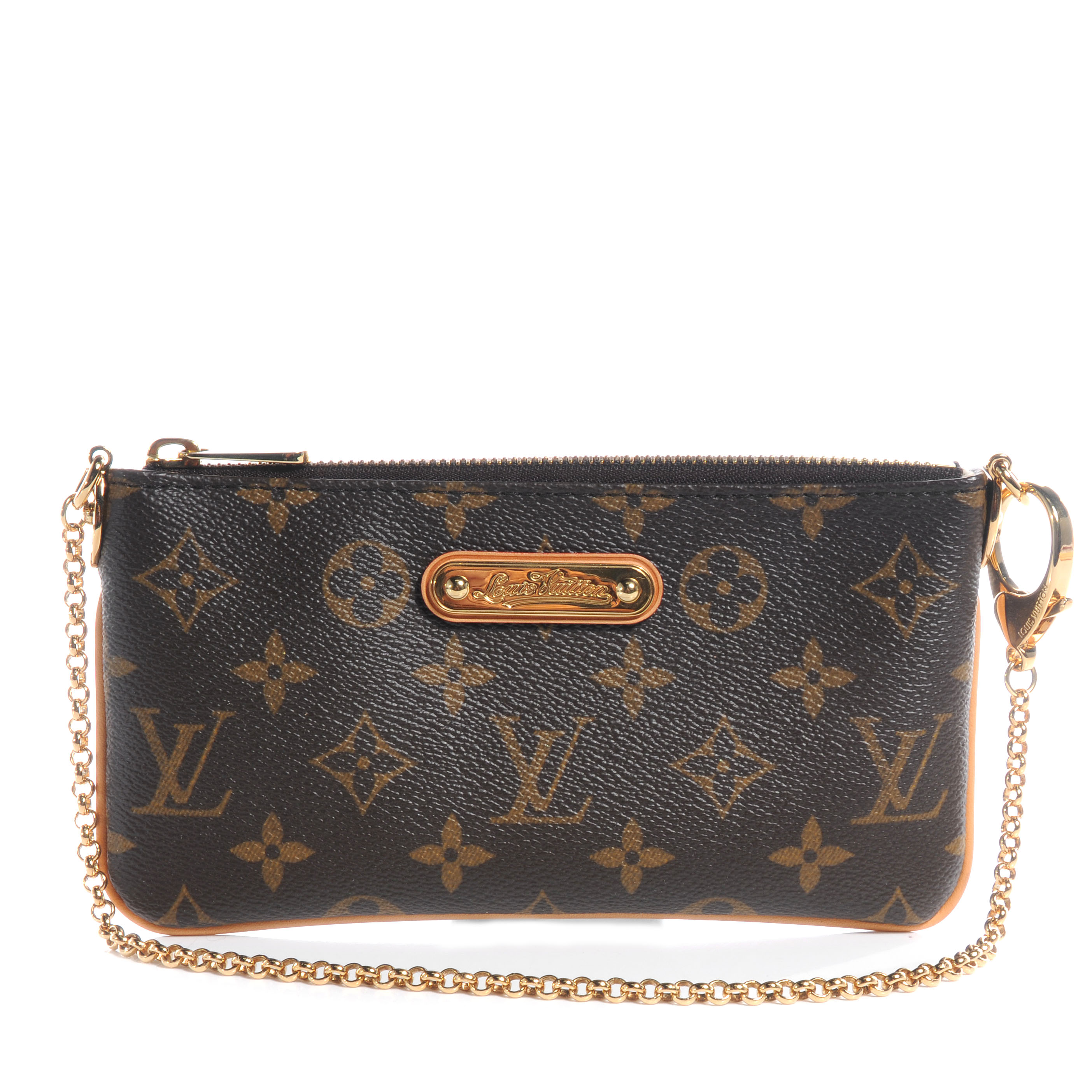 LOUIS VUITTON Monogram Milla Clutch MM 60549