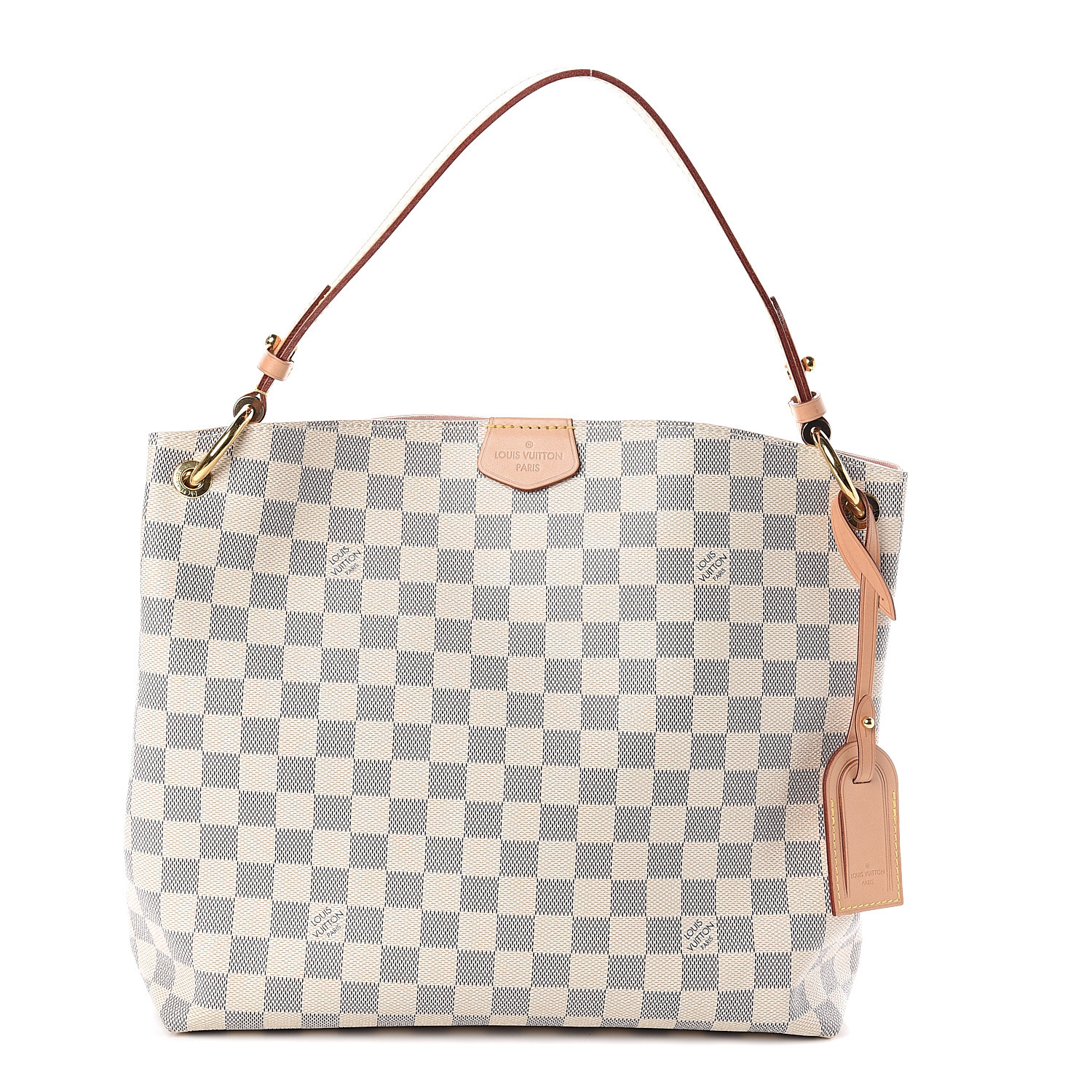 Louis Vuitton Graceful Mm Damier Azur Canvas Log 2684