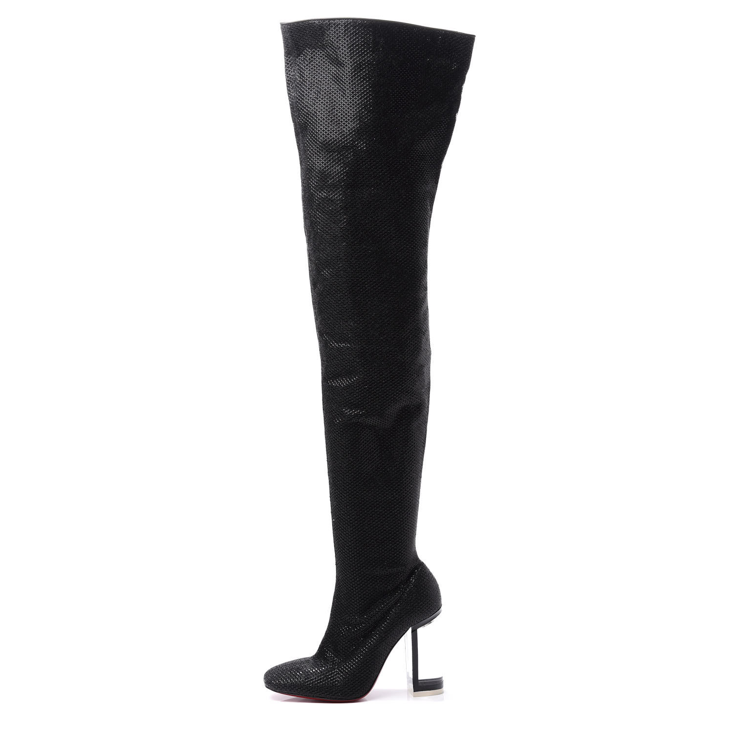 christian louboutin thigh high boots