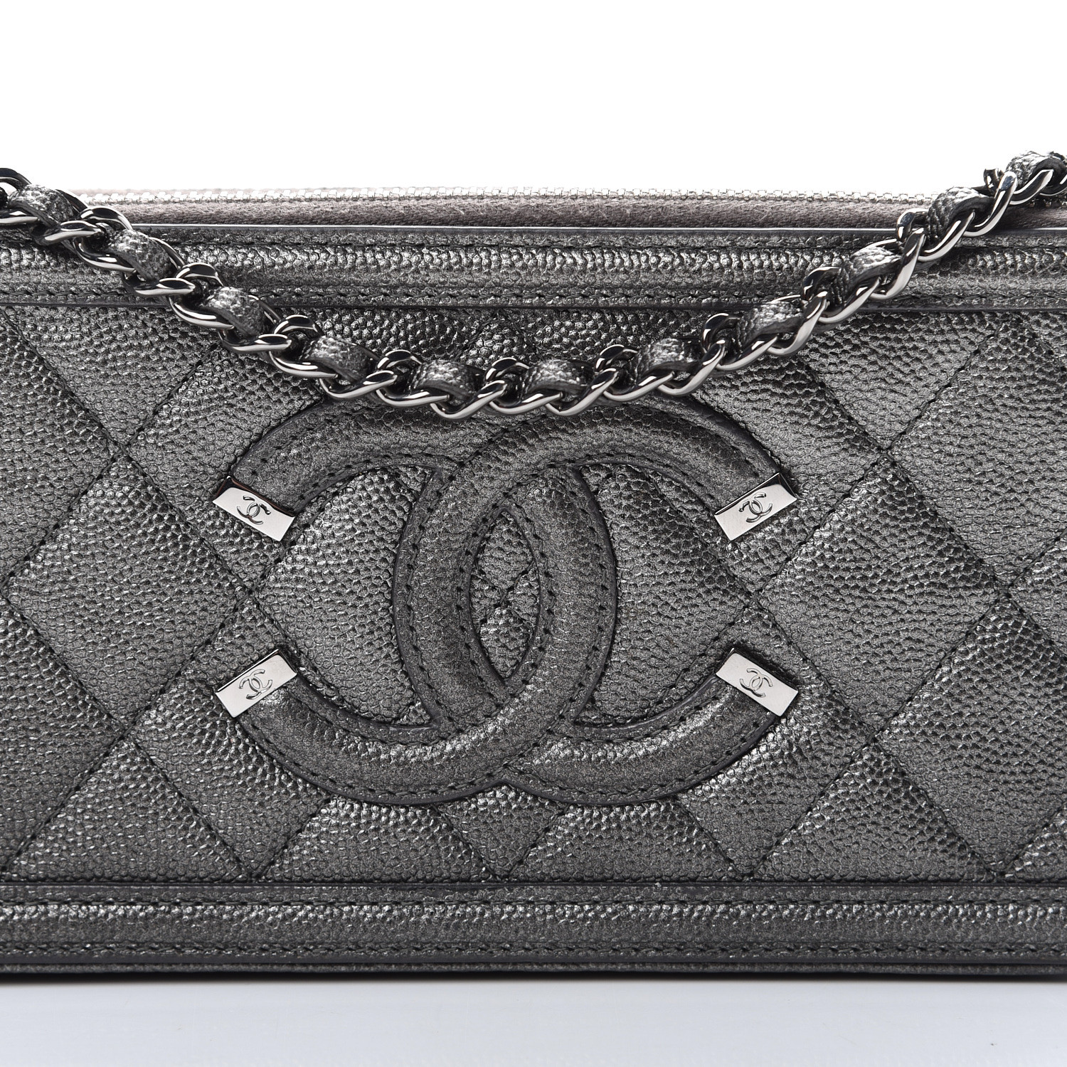 chanel filigree clutch