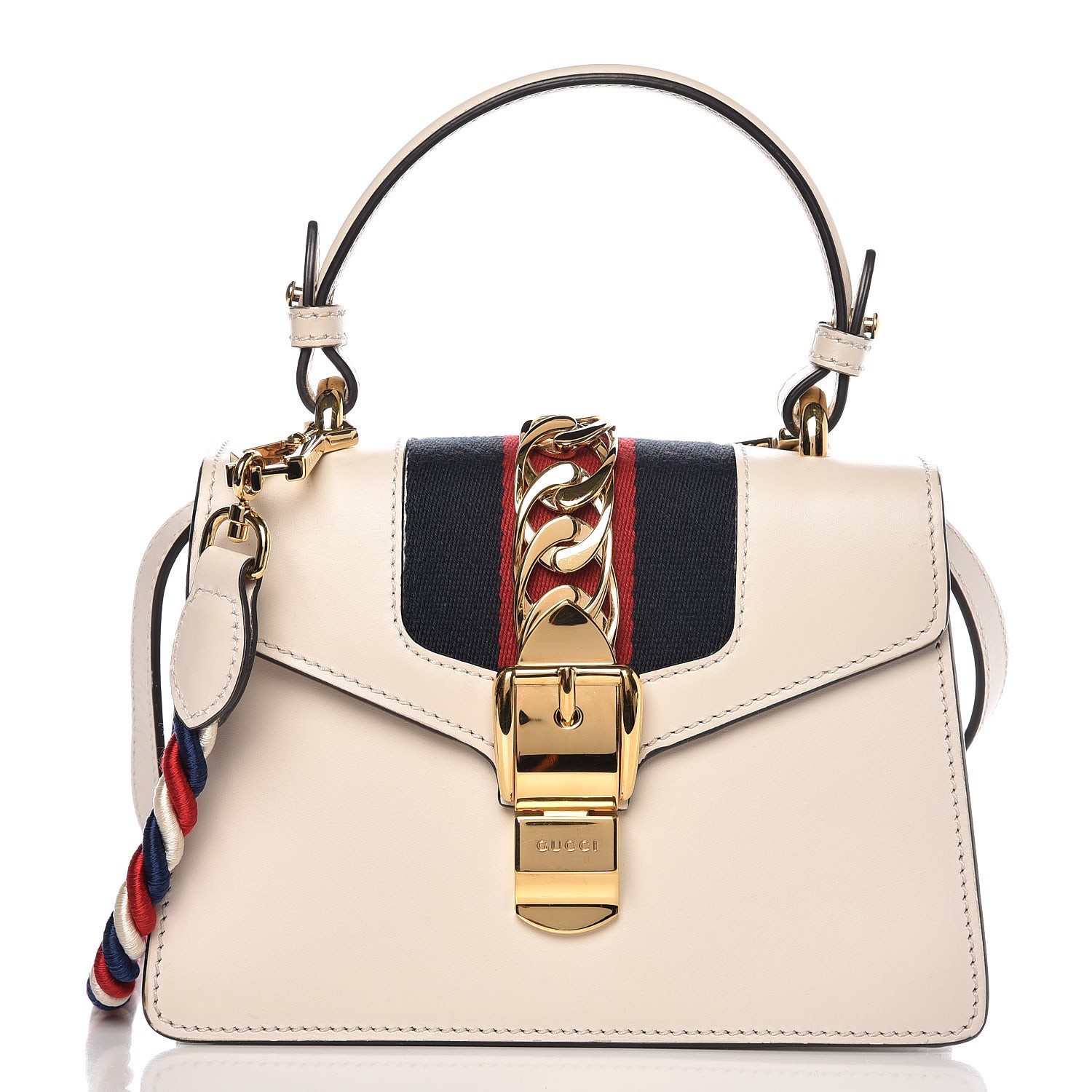 gucci white mini sylvie bag