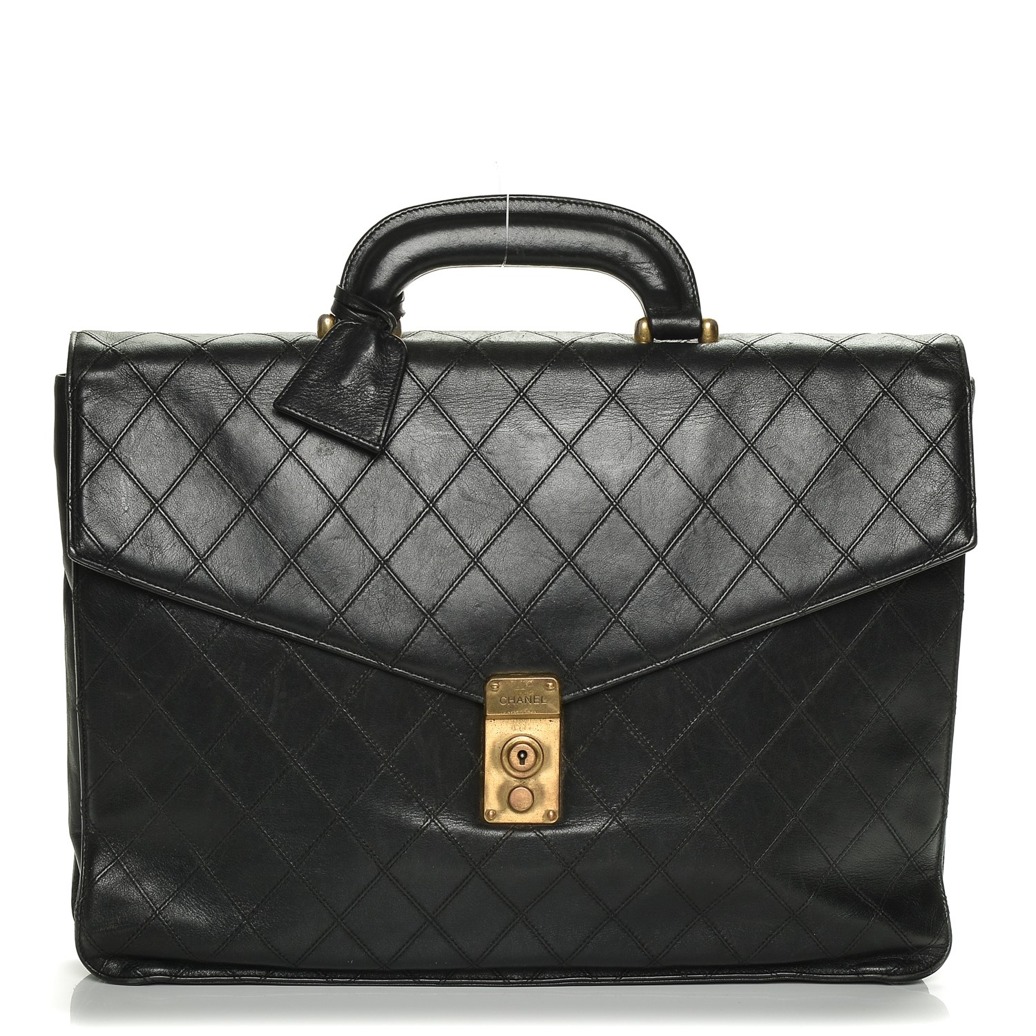 chanel quilted briefcase