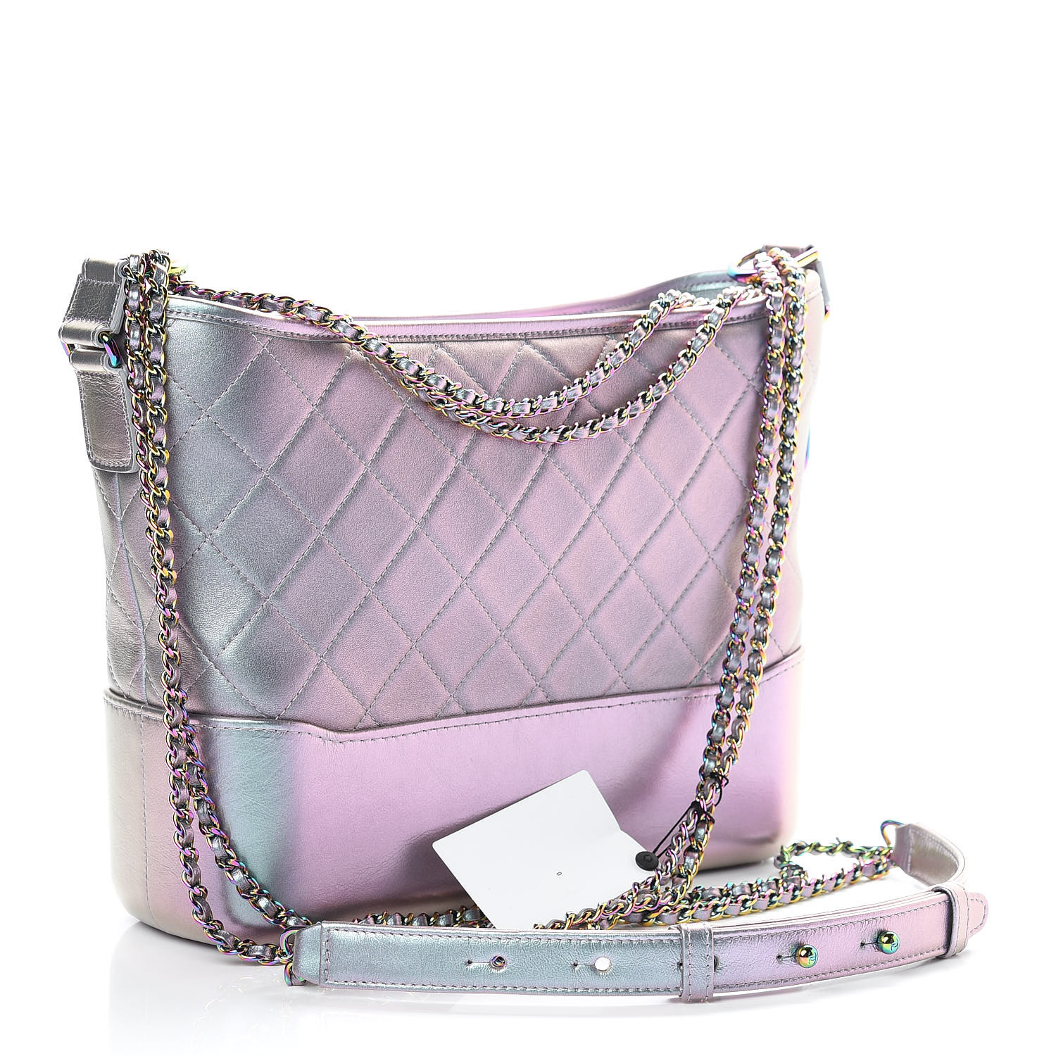 chanel iridescent lambskin quilted bag